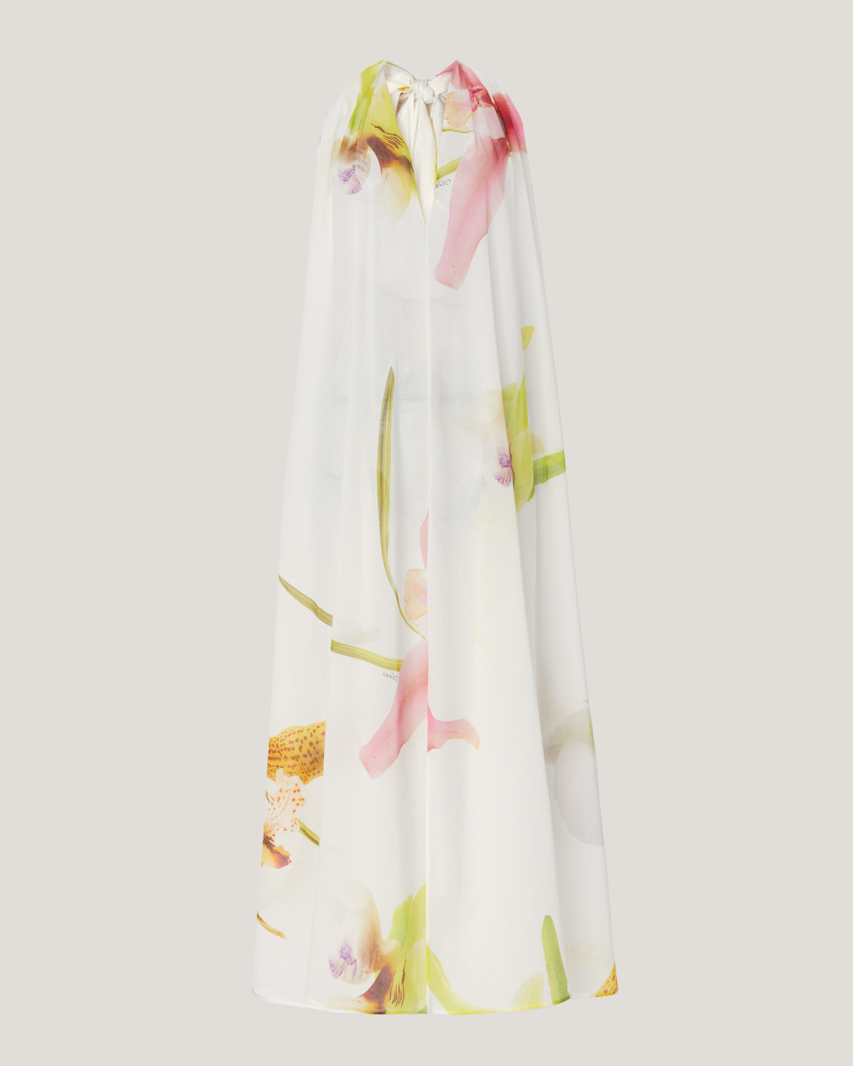 Long dress with Orchids print | Resort 2025 Collection, Dresses & Jumpsuits, Daily dresses, Spring Summer 2025, Ceremony dresses, Beachwear, Long Dresses, Ready to Wear, New Arrivals, Private sale, Private sale, Sale- mid season | Genny