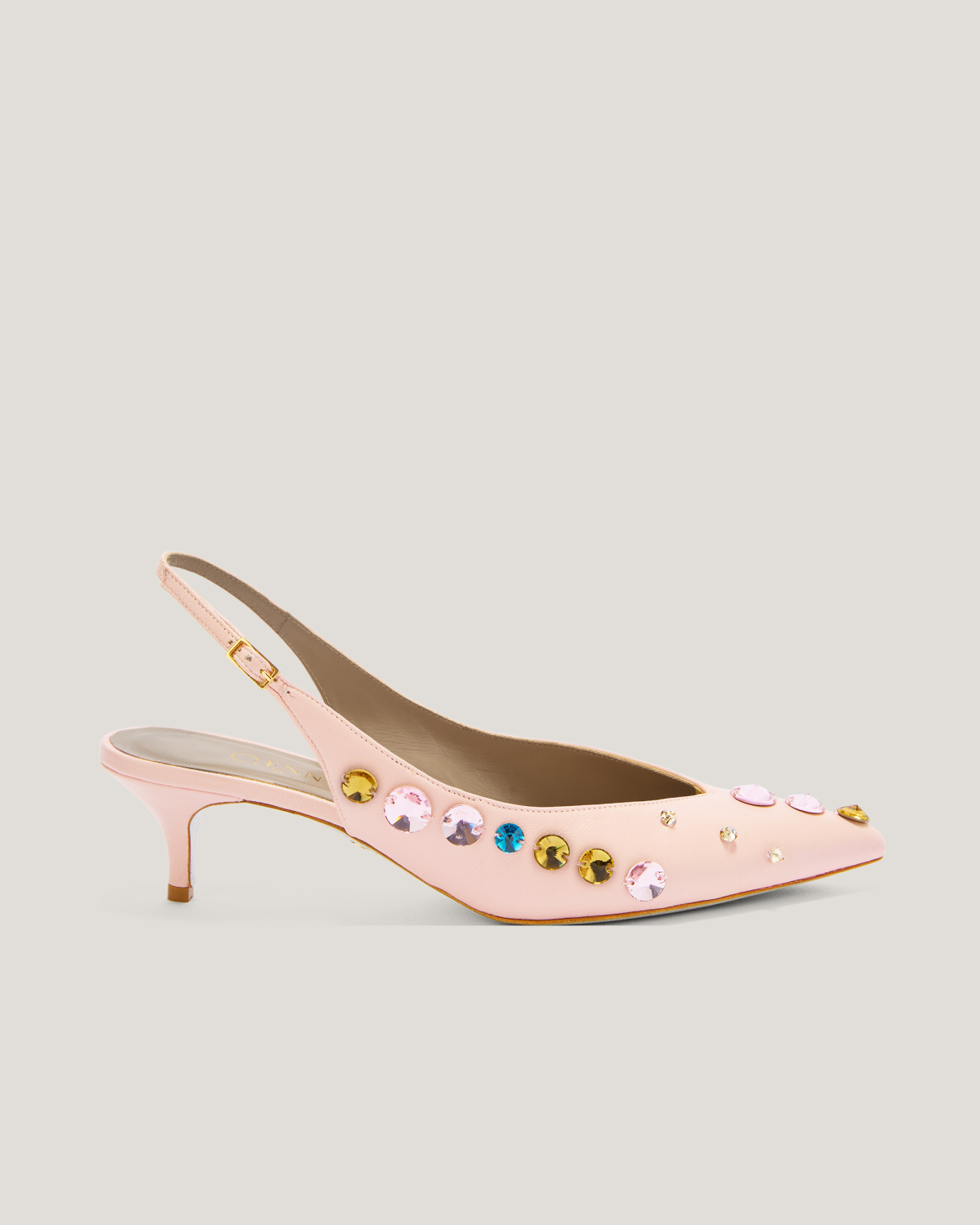 Slingback heels with crystals | Spring Summer 2025 Collection, Mother’s Day Gifts, Shoes , Spring Summer 2025, Ceremony Outfit, Ceremony Shoes, New Arrivals, Mid season sale -30%, Sale- mid season | Genny