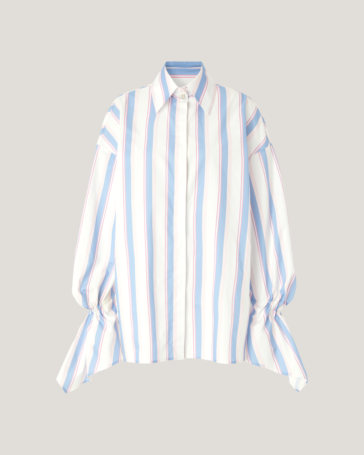 Long-sleeve shirt with gathered cuffs | Spring Summer 2025, Tops & Blouses, Shirts, Spring Summer 2025 Collection, Mother’s Day Gifts, Ready to Wear, New Arrivals, Private sale, Private sale, Sale- mid season | Genny