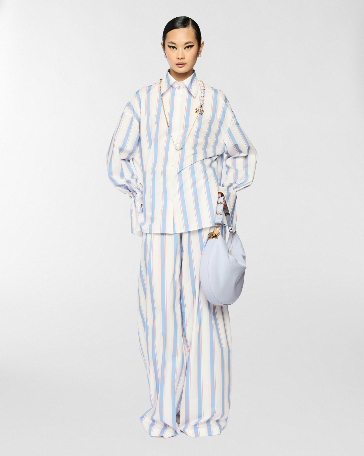 Long-sleeve shirt with gathered cuffs | Spring Summer 2025, Tops & Blouses, Shirts, Spring Summer 2025 Collection, Mother’s Day Gifts, Ready to Wear, New Arrivals, Private sale, Private sale, Sale- mid season | Genny
