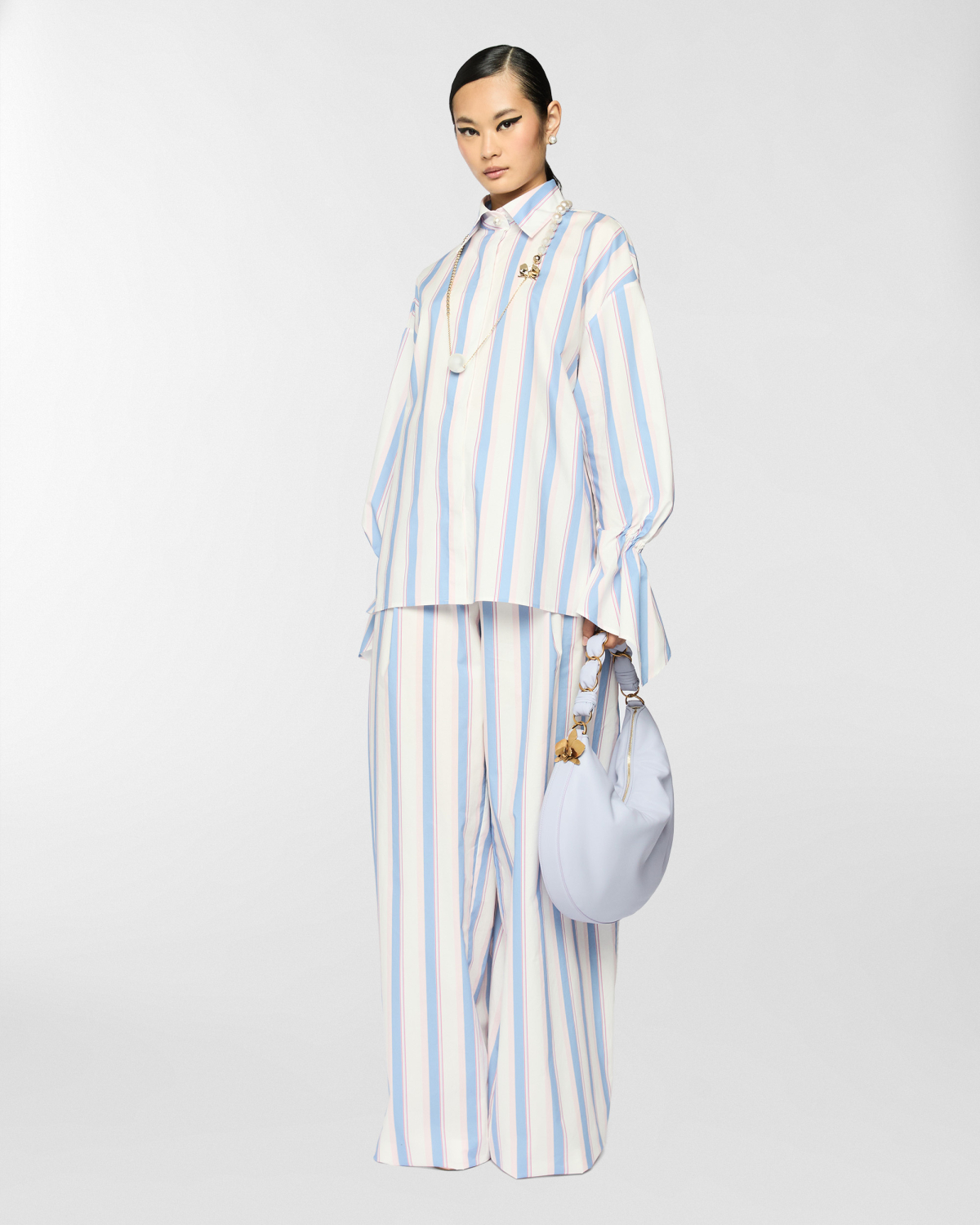 Long-sleeve shirt with gathered cuffs | Spring Summer 2025, Tops & Blouses, Shirts, Spring Summer 2025 Collection, Mother’s Day Gifts, Ready to Wear, New Arrivals, Private sale, Private sale, Sale- mid season | Genny