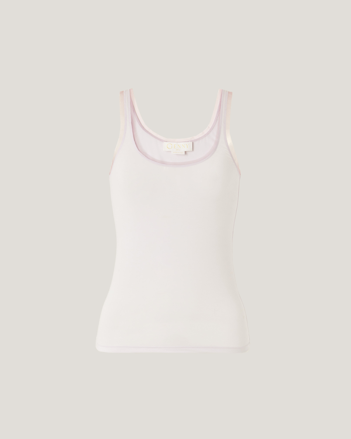 Contrast trim tank top | Spring Summer 2025 Collection, Tops & Blouses, Spring Summer 2025, Ready to Wear, New Arrivals, Private sale | Genny