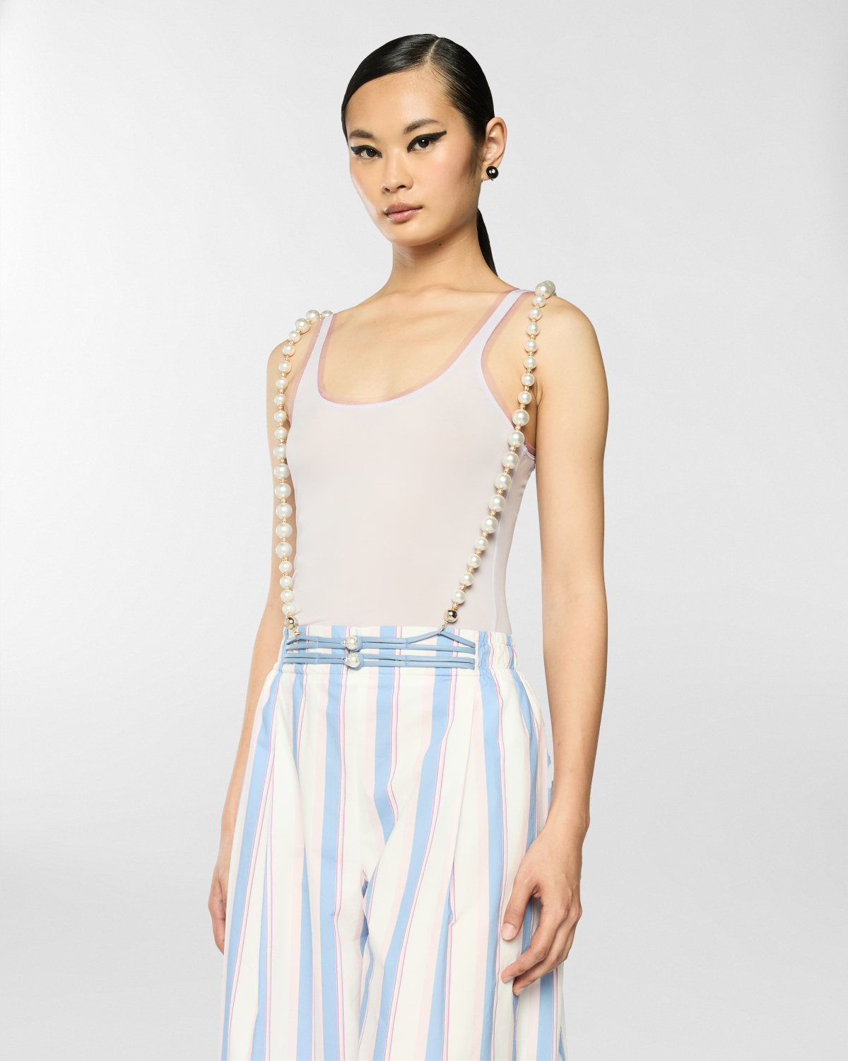 Contrast trim tank top | Spring Summer 2025 Collection, Tops & Blouses, Spring Summer 2025, Ready to Wear, New Arrivals, Private sale | Genny