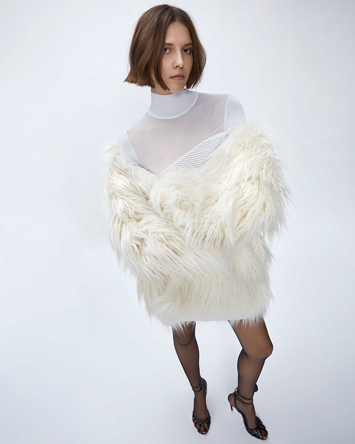 Fur coat with lapels | hide_category, -40%, OUTLET | Genny