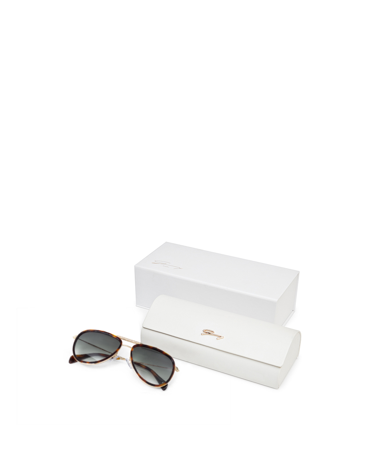 Tortoiseshell acetate aviator style sunglasses | Sunglasses, Ricercabili | Genny