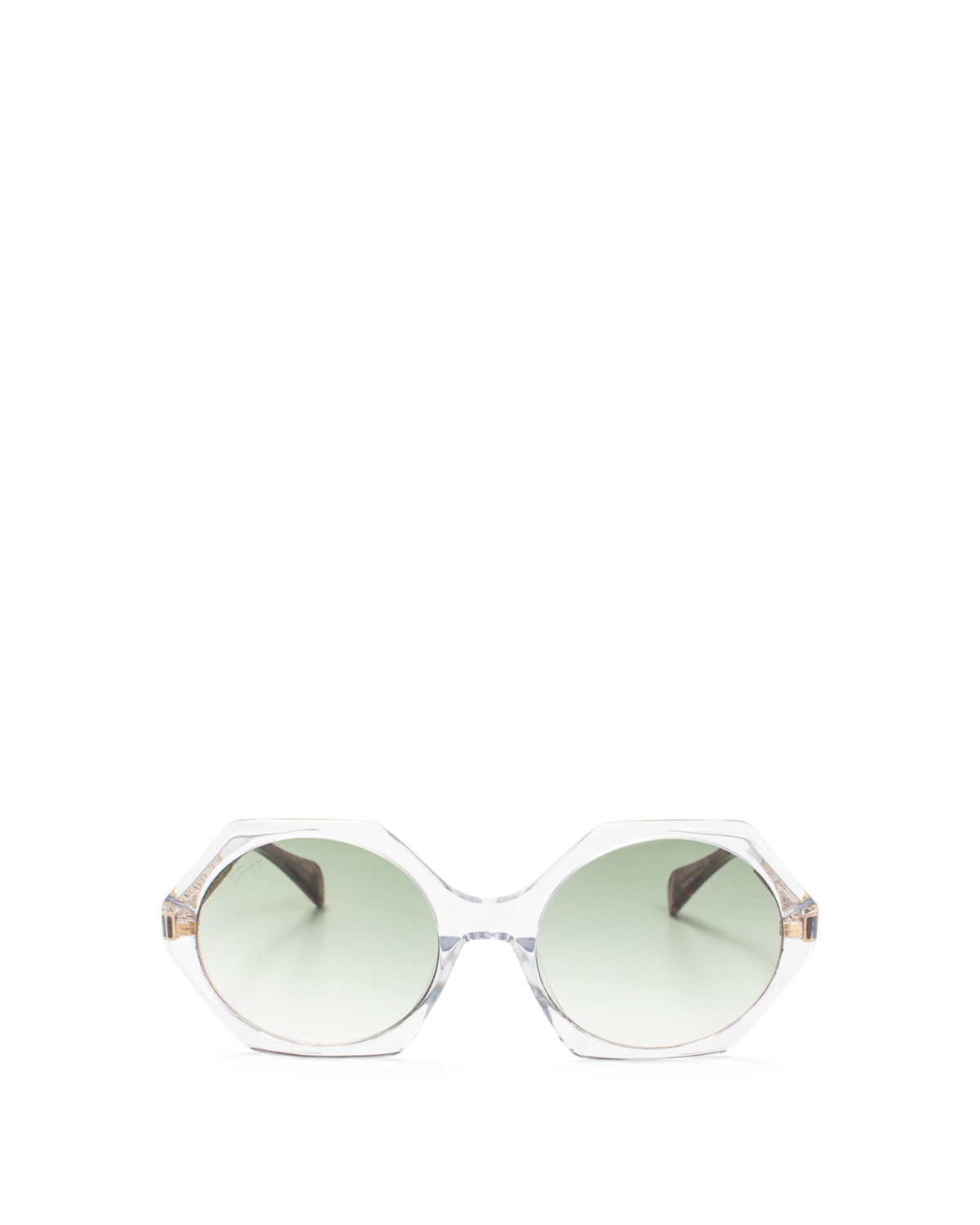 Hexagon-frame transparent sunglasses | Sunglasses, Ricercabili | Genny