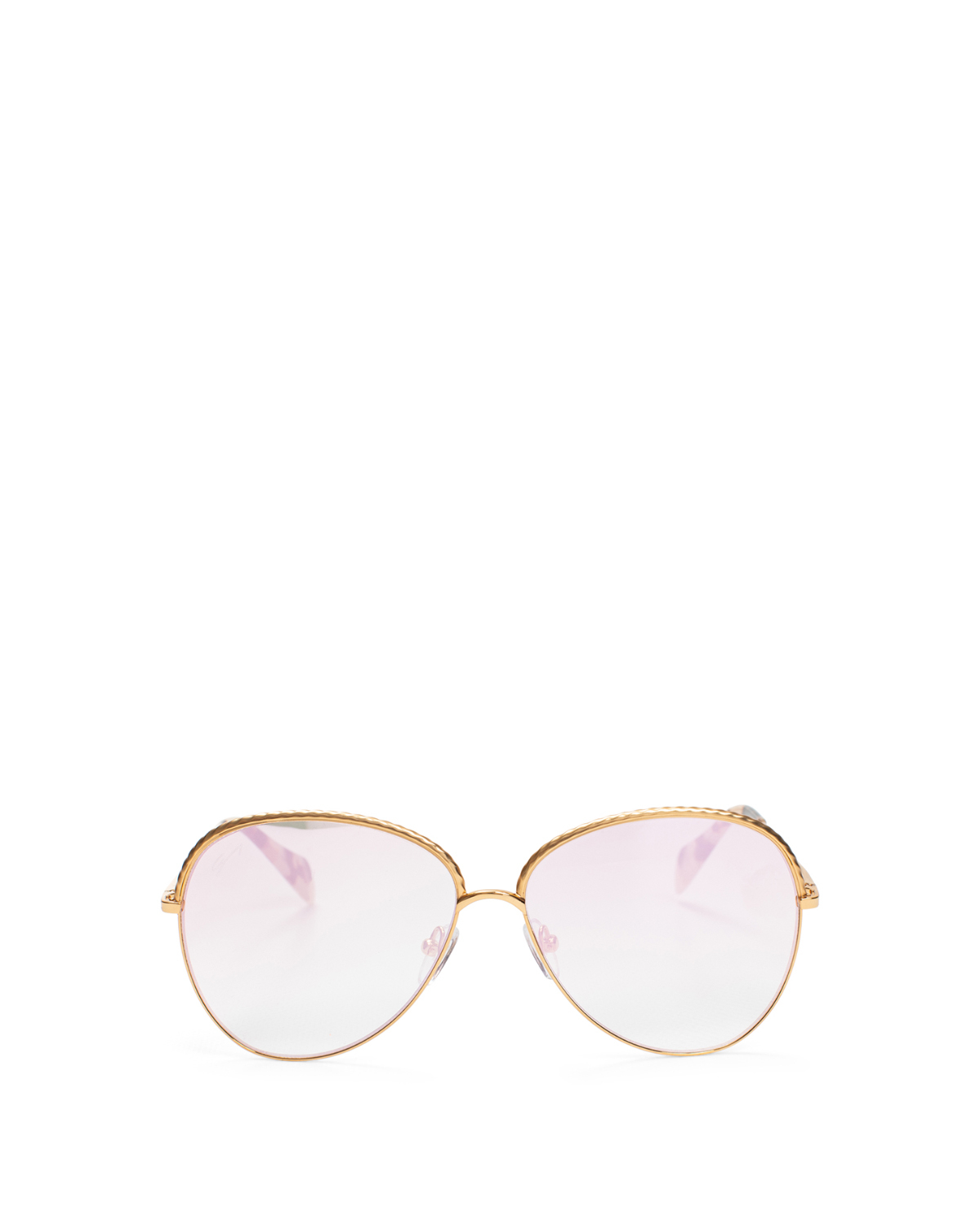 Braided gold round-frame sunglasses | Sunglasses, Ricercabili | Genny