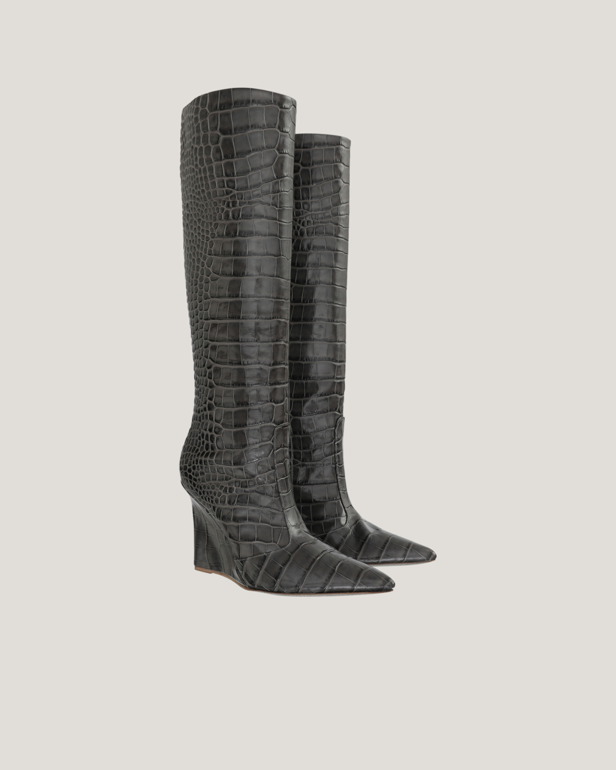 High wedge crocodile boot | hide_category, Boots | Genny