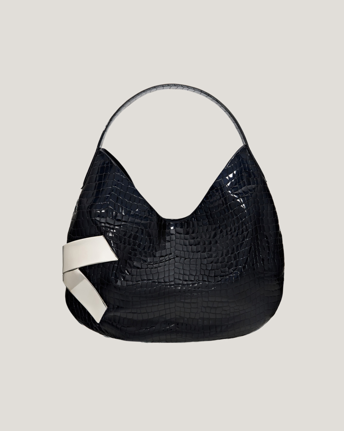 Large crocodile leather X bag | Bags, Fall Winter 2025 | Genny