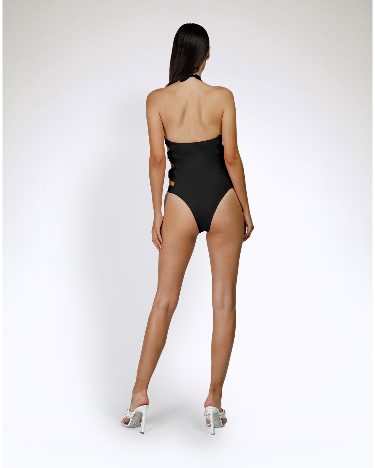 Black halter neckline swimsuit | Beachwear, Ready to Wear | Genny