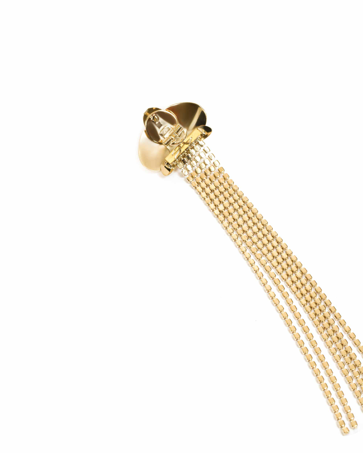 Orchid earring with tassel | hide_category, Earrings, Jewelry, Accessories | Genny