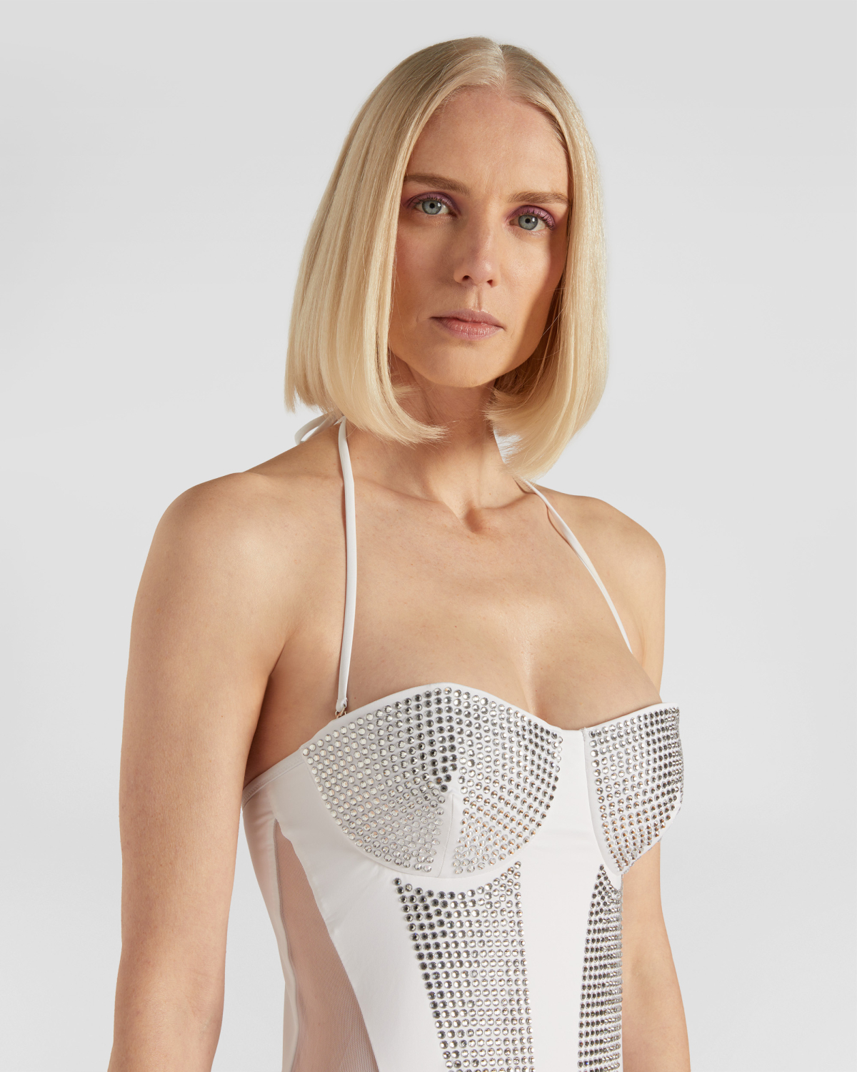White rhinestoned swimsuit | Beachwear, Ready to Wear | Genny
