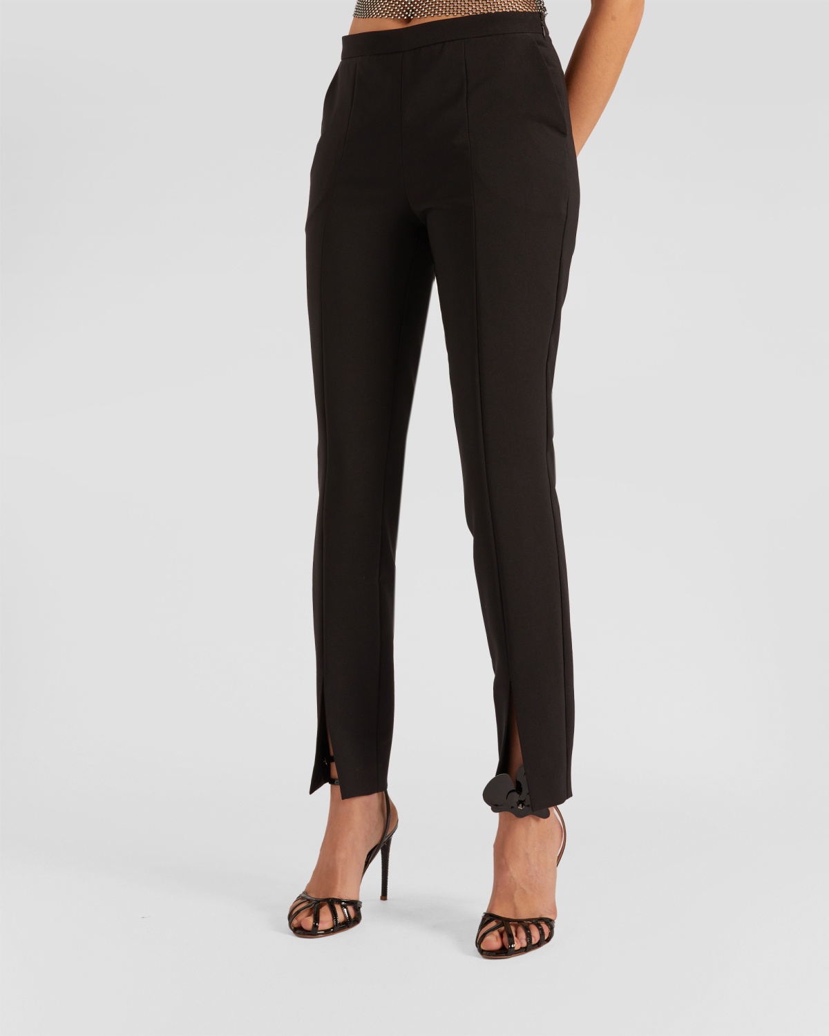 Cigarette pants with slits | hide_category, -40%, OUTLET | Genny