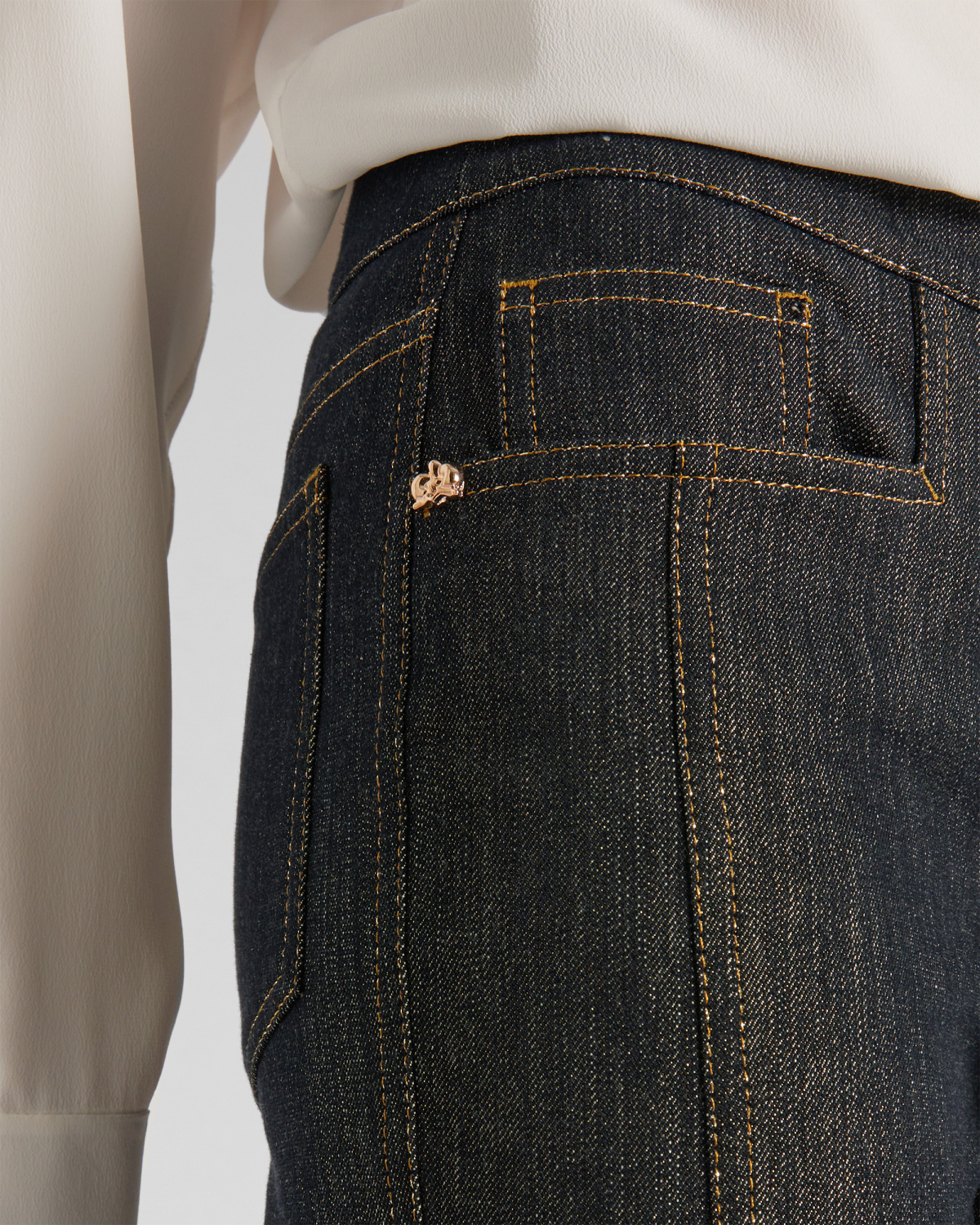 Jeans with carrettiera pockets | hide_category, -40%, OUTLET | Genny
