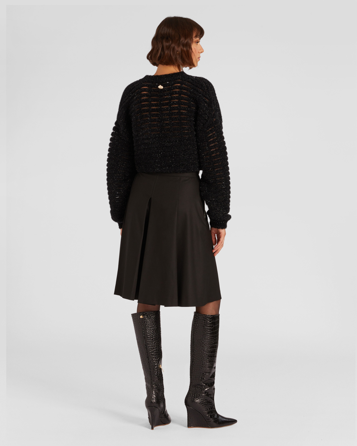 Wide leg wool shorts | hide_category, -40%, OUTLET | Genny