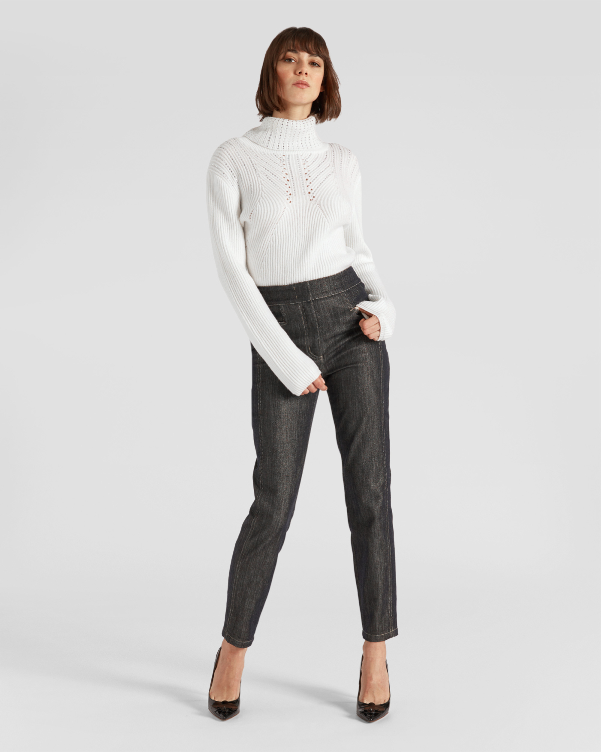 Rhinestoned turtleneck | hide_category, -40%, OUTLET | Genny