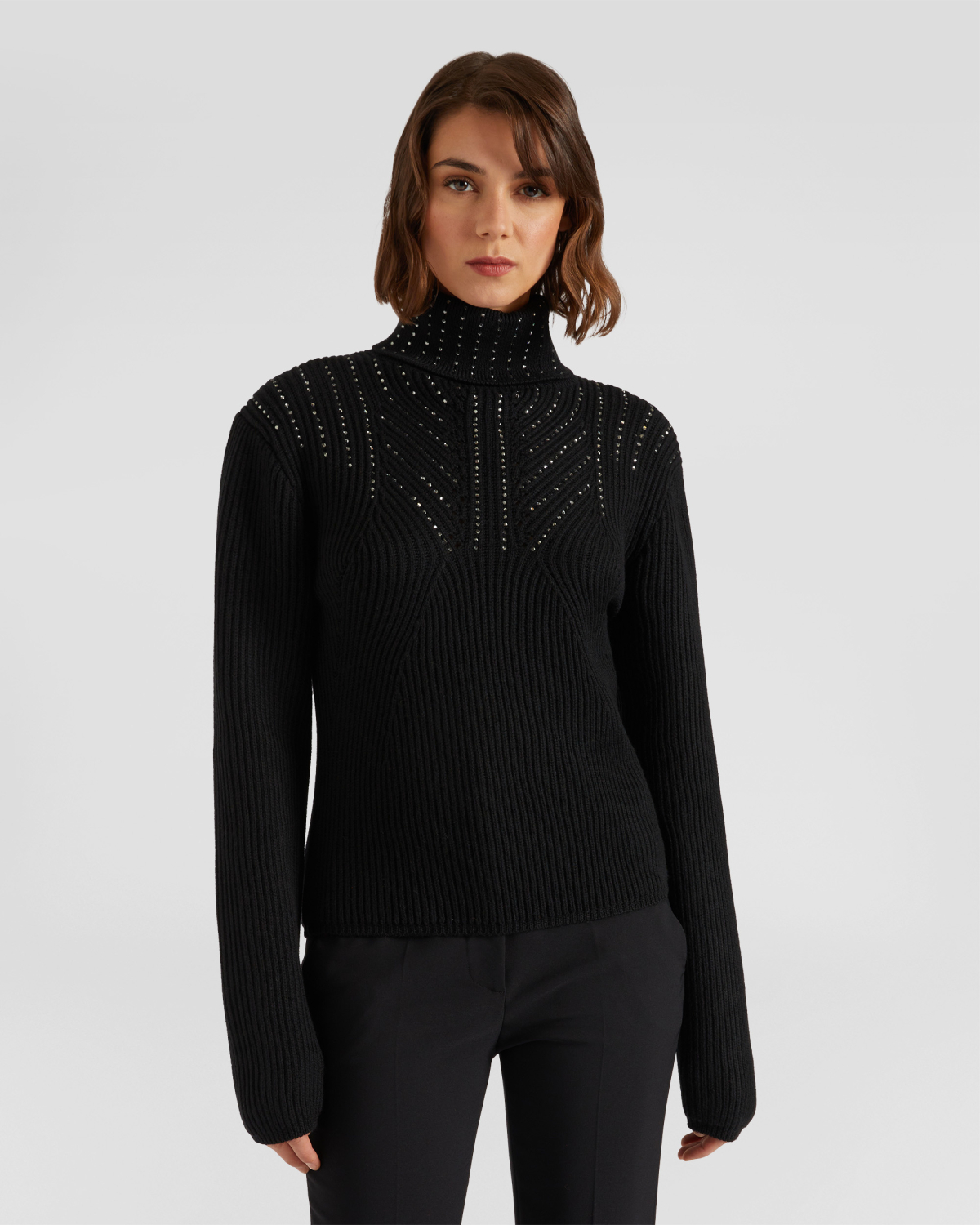 Rhinestoned turtleneck | hide_category, -40%, OUTLET | Genny