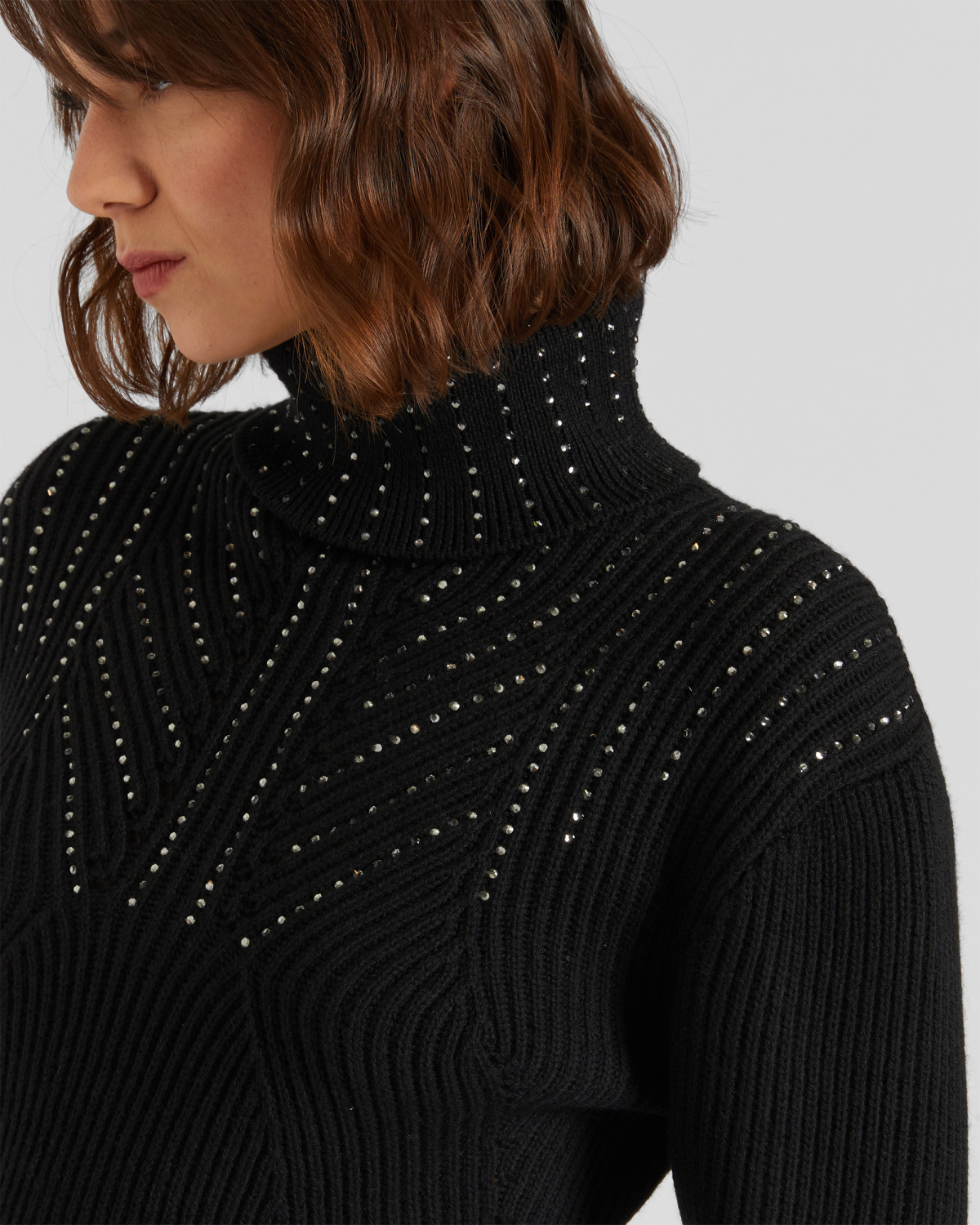 Rhinestoned turtleneck | hide_category, -40%, OUTLET | Genny