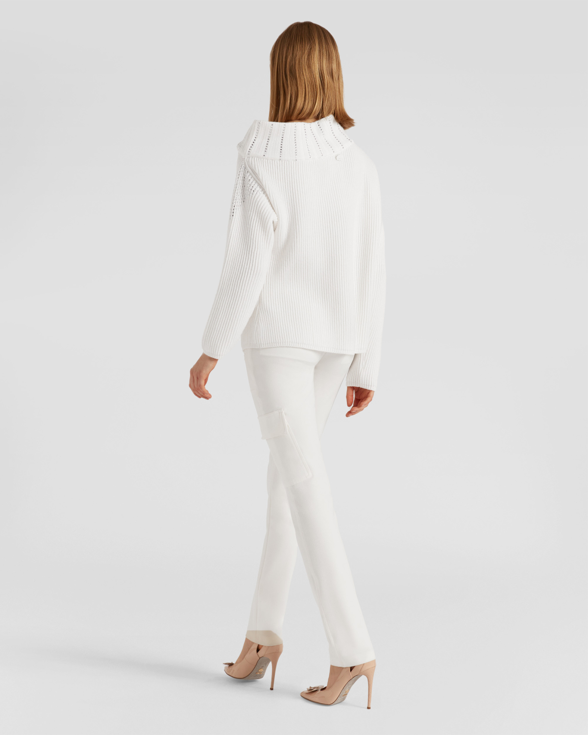 Cut-out rhinestone sweater | hide_category, -40%, OUTLET | Genny