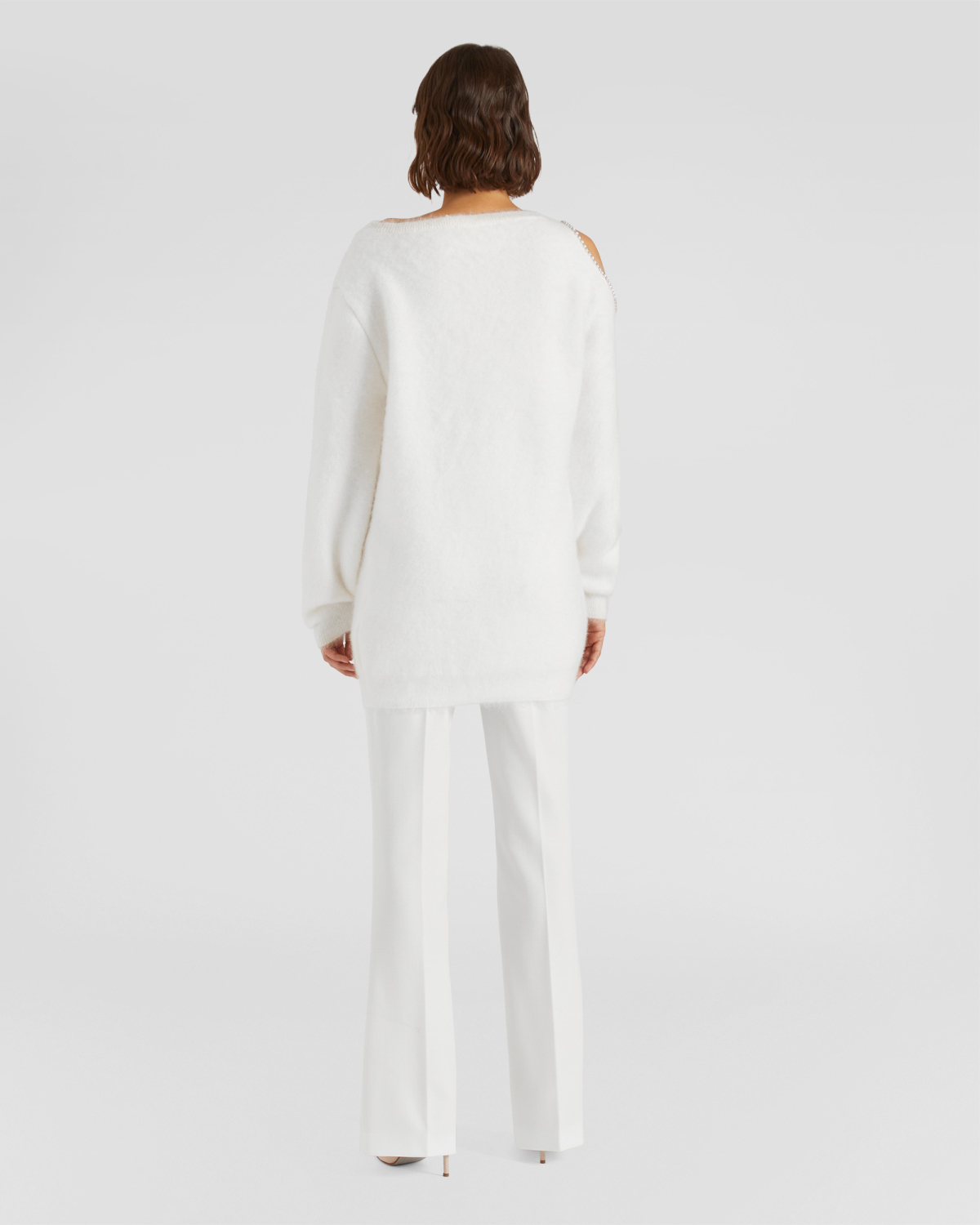 Cut-out rhinestone sweater | hide_category, -40%, OUTLET | Genny