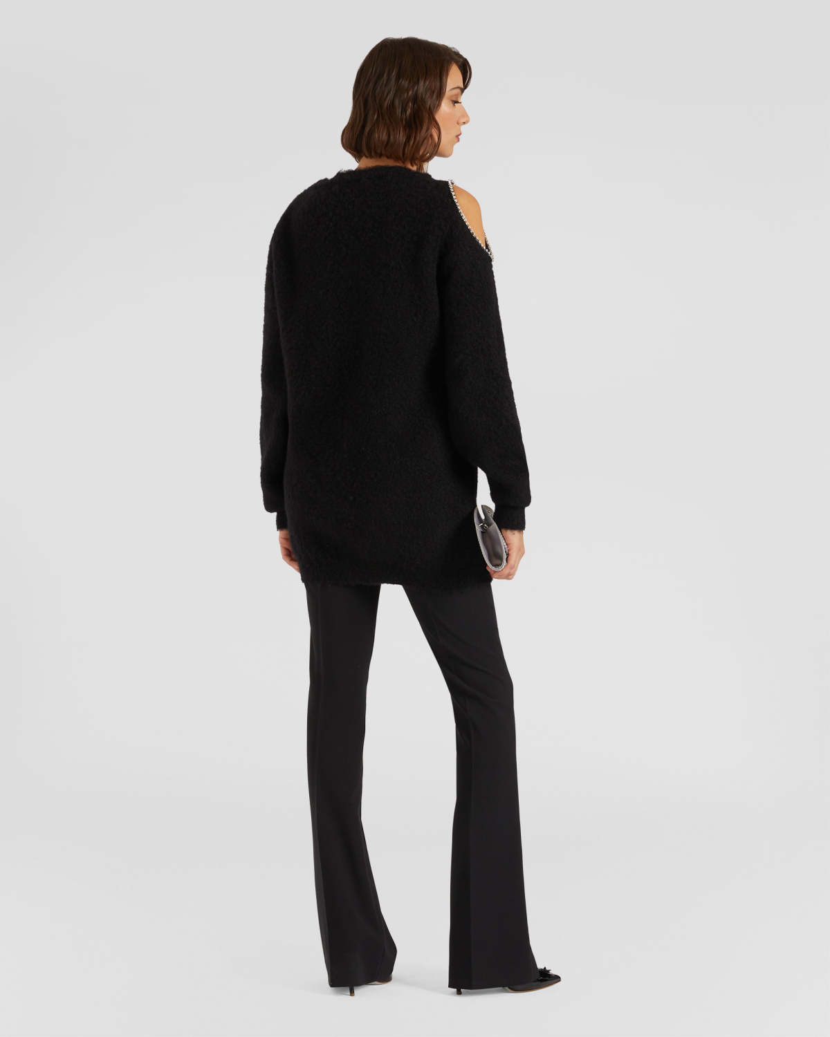 Cut-out rhinestone sweater | hide_category, -40%, OUTLET | Genny