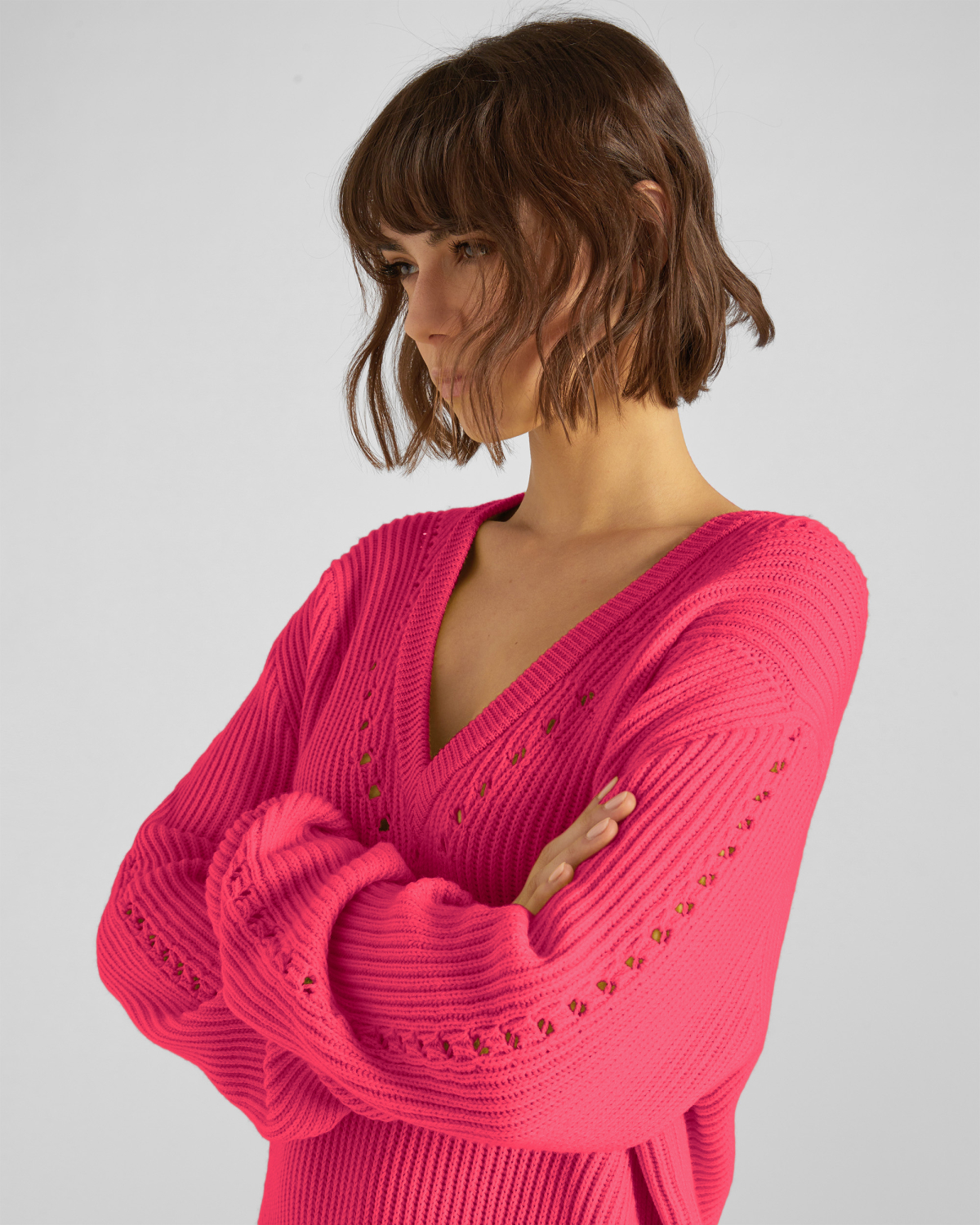 V-neck knit dress | hide_category, -40%, OUTLET | Genny