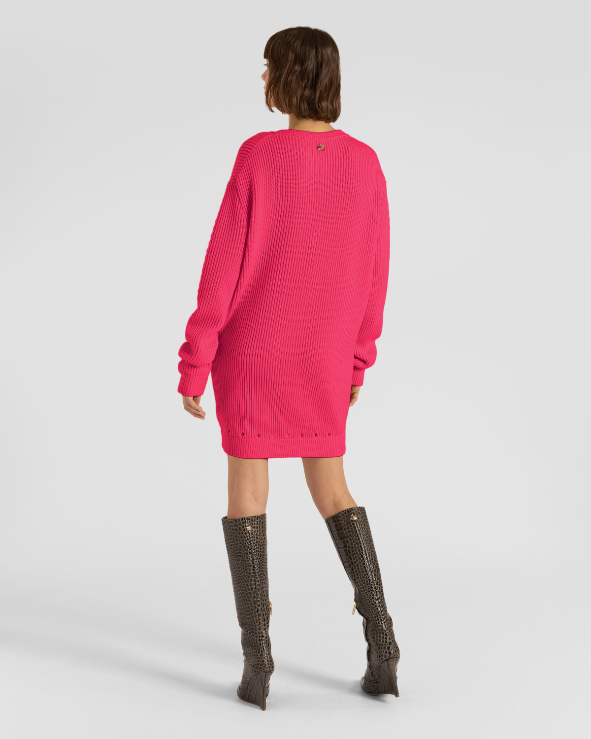 V-neck knit dress | hide_category, -40%, OUTLET | Genny