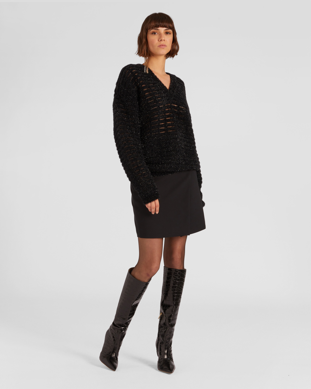 Iconic V-neck sweater | hide_category, -40%, OUTLET | Genny