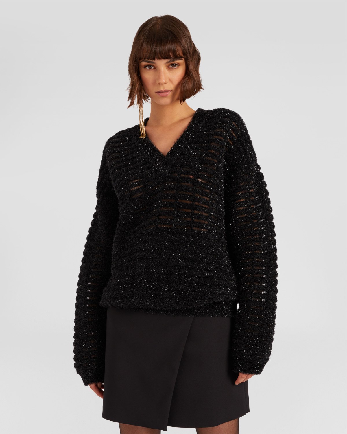Iconic V-neck sweater | hide_category, -40%, OUTLET | Genny