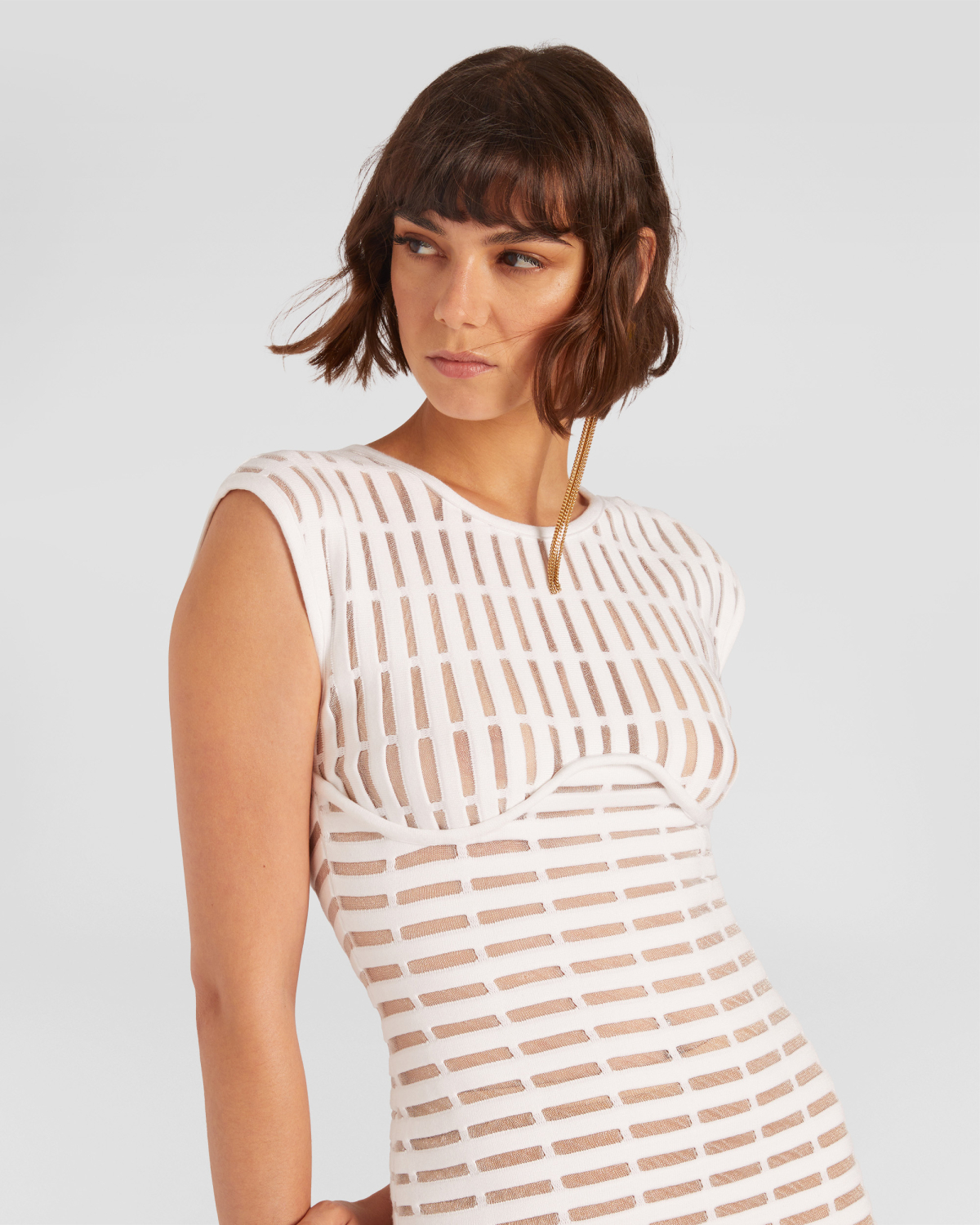 Bodycon dress with iconic embroideries | hide_category, -40%, OUTLET | Genny