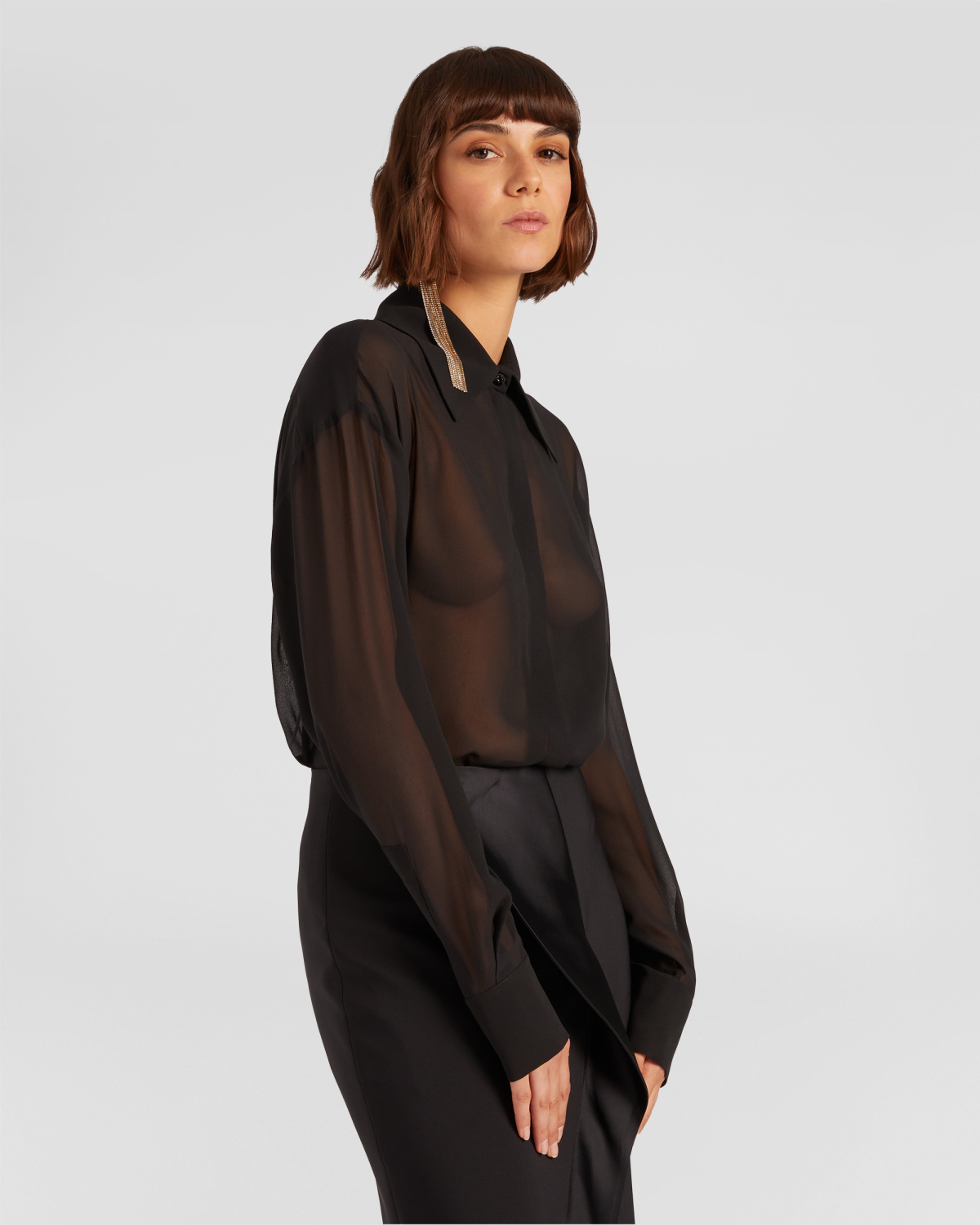 Silk Long-sleeved shirt | hide_category, -40%, OUTLET | Genny