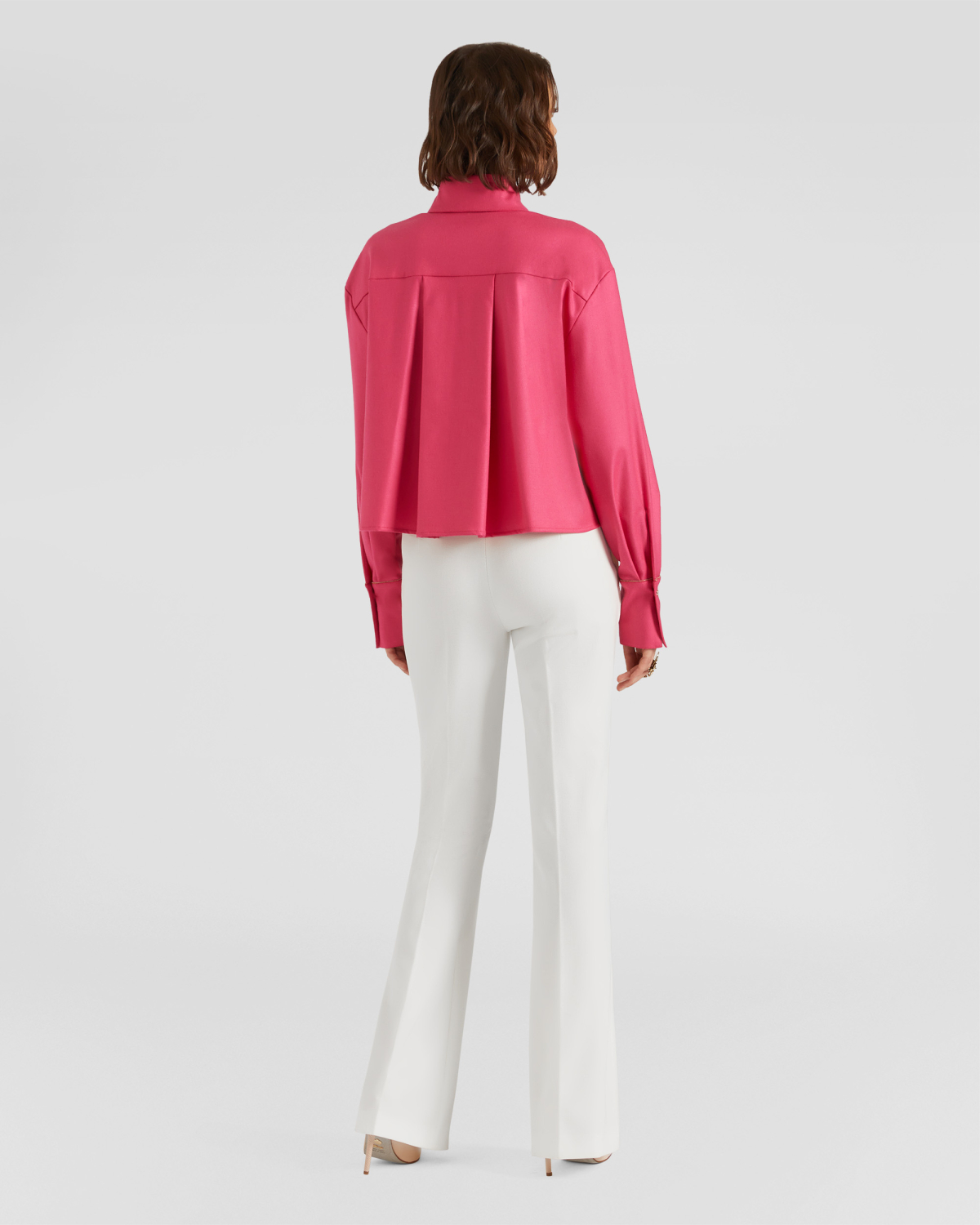 Crop shirt with golden details | hide_category, -40%, OUTLET | Genny