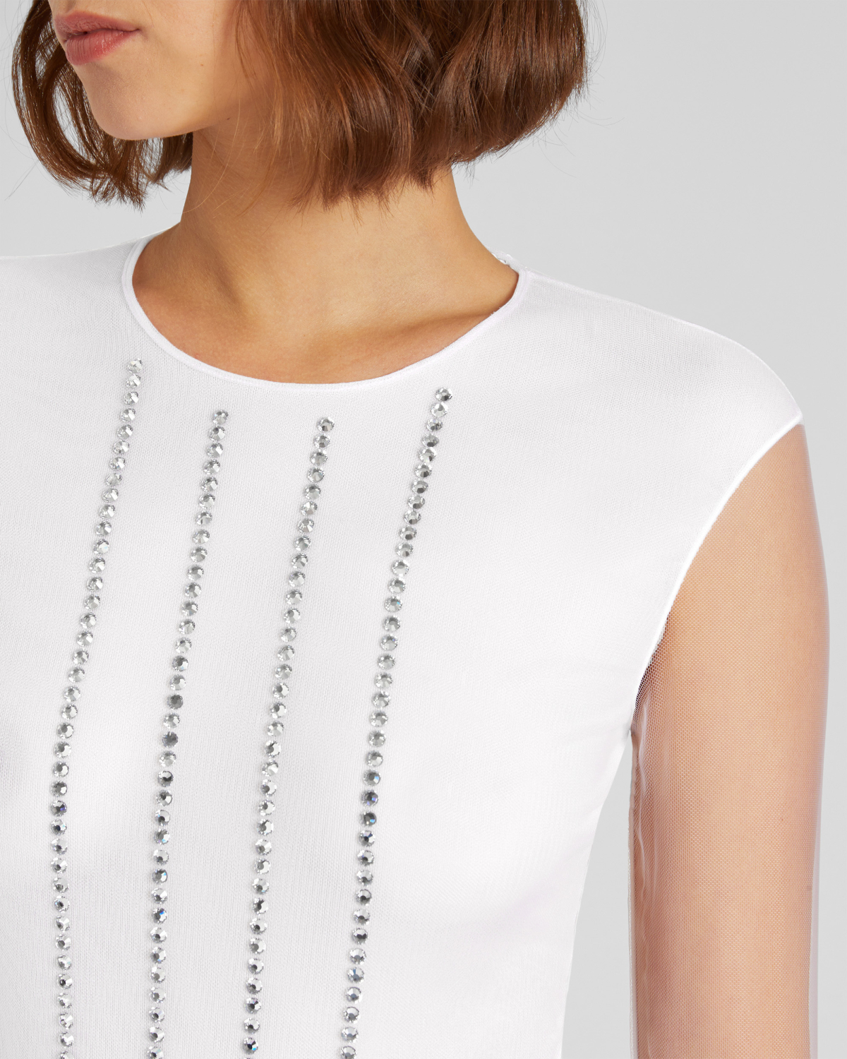 Sleek rhinestone bodysuit | hide_category | Genny