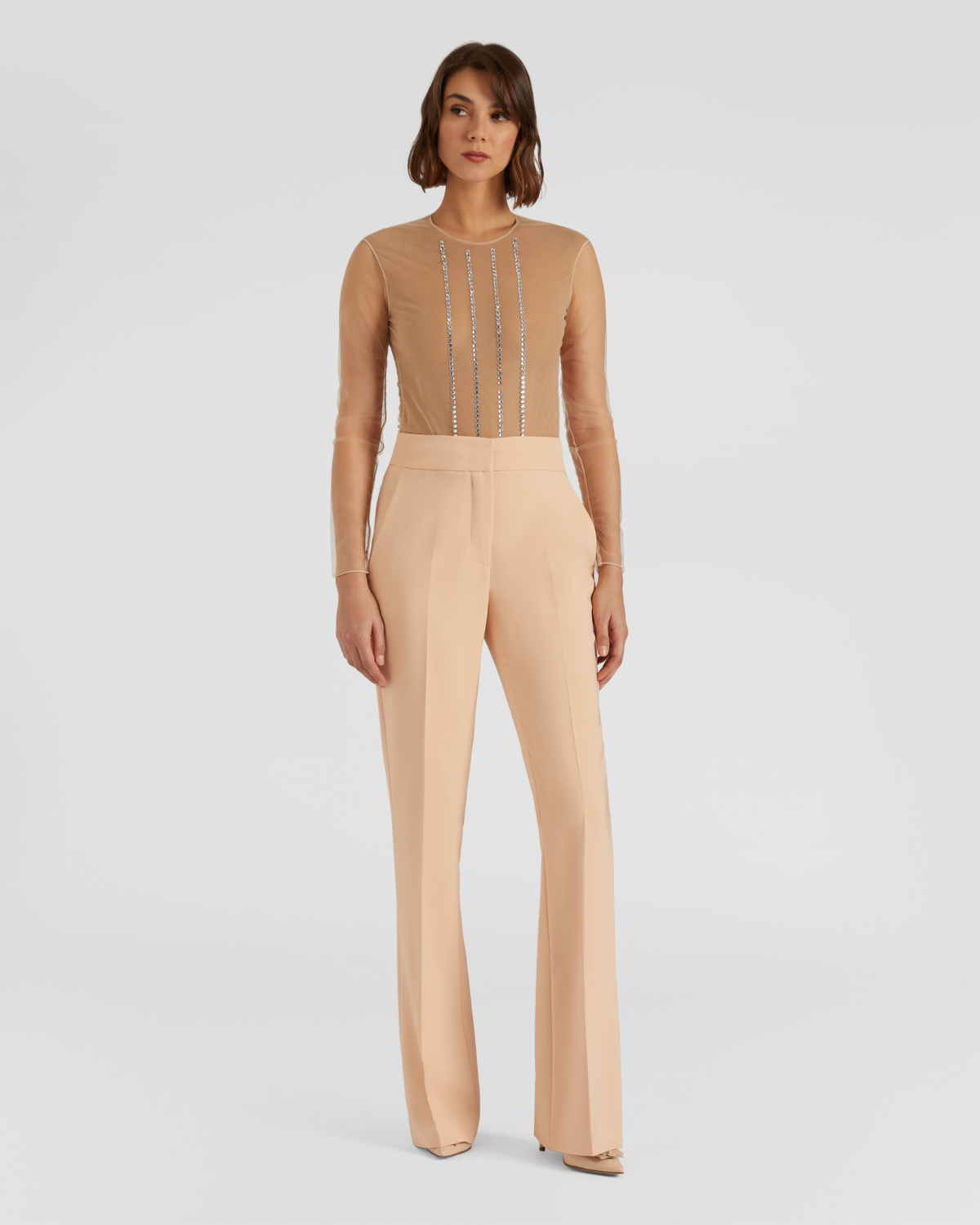 Sleek rhinestone bodysuit | hide_category, -40%, OUTLET | Genny