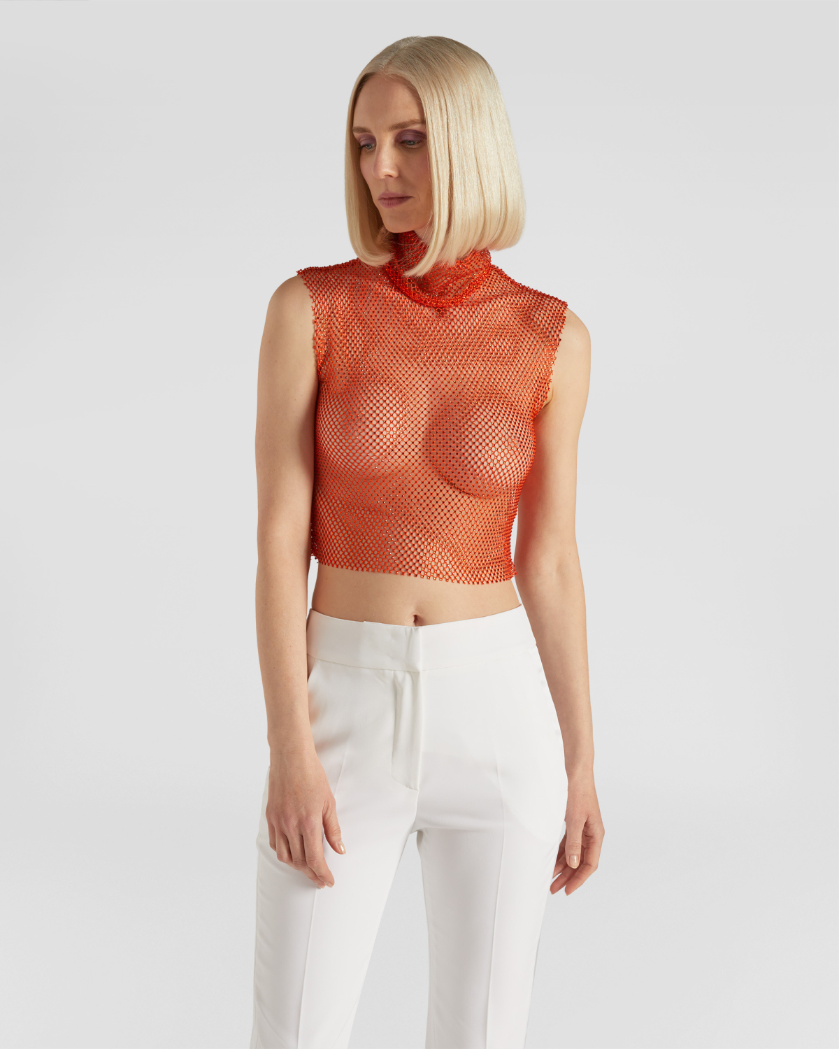 Rhinestone mesh top | Strass, Ricercabili | Genny