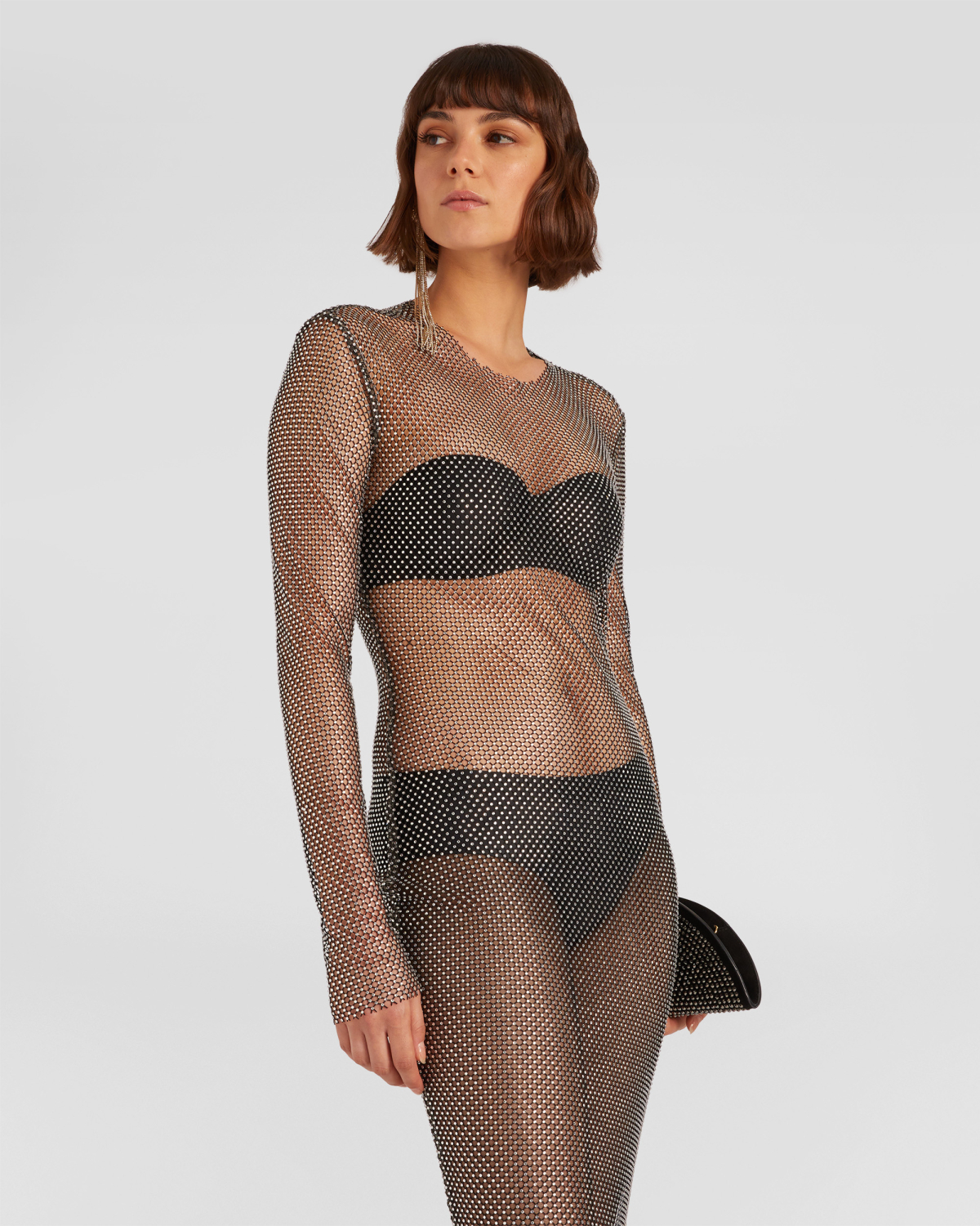 Long rhinestoned dress | Strass, Ricercabili, Evening Essential, Highlights | Genny