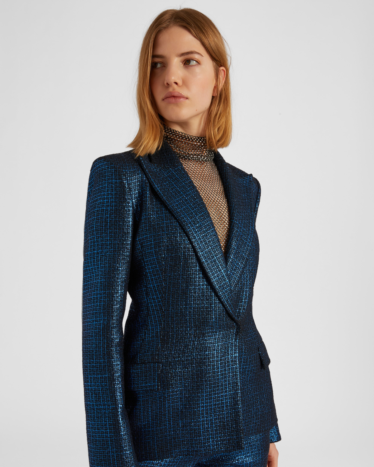 Laminated tweed blazer | hide_category, -40%, OUTLET | Genny