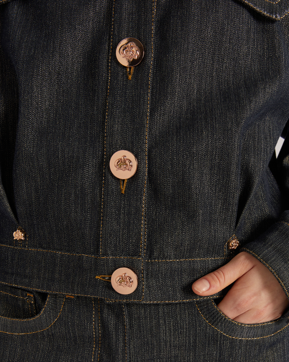 Embroidered denim jacket | hide_category, -40%, OUTLET | Genny