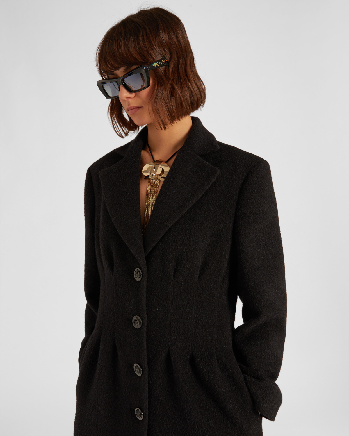 Single-breasted coat | hide_category, -40%, OUTLET | Genny