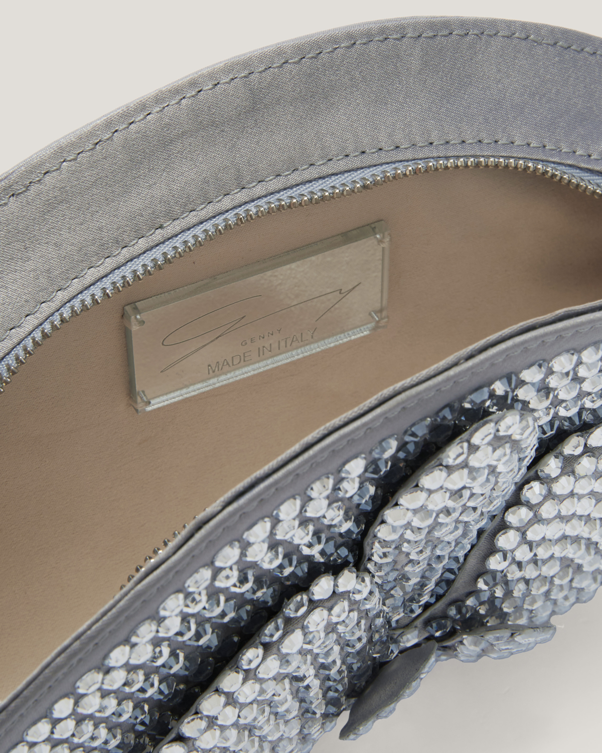 Rhinestone clutch with orchid | hide_category | Genny