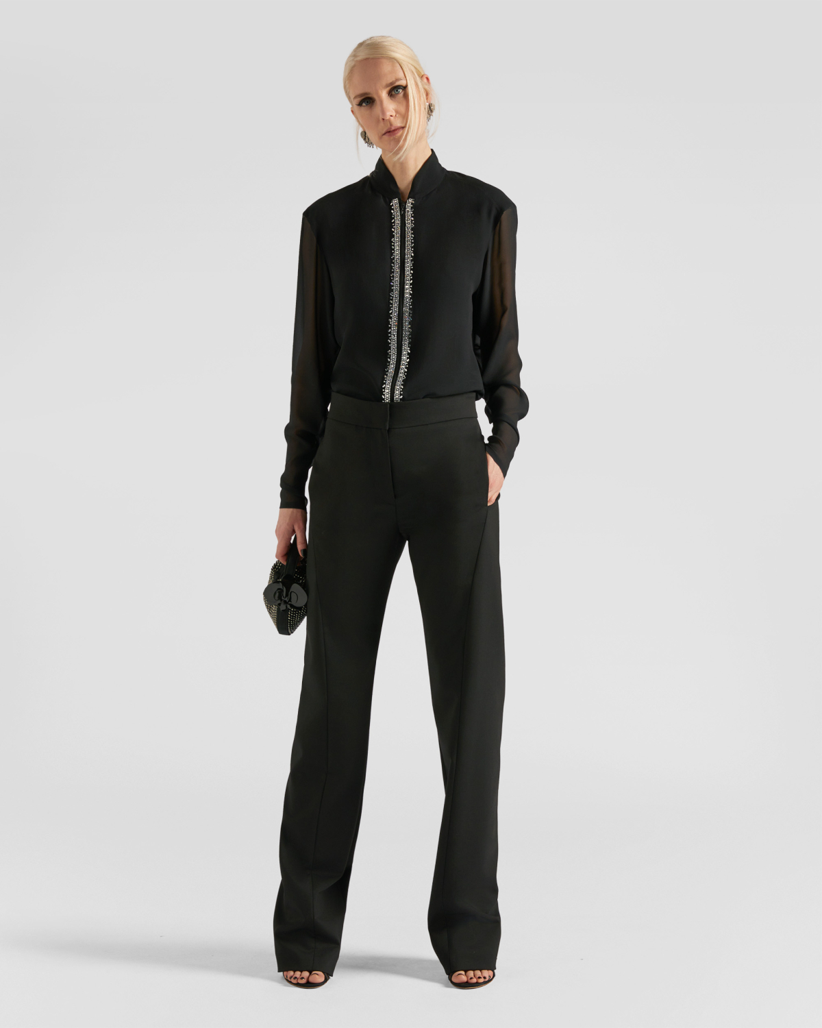 High-waisted elegant pants | hide_category, -40%, OUTLET | Genny