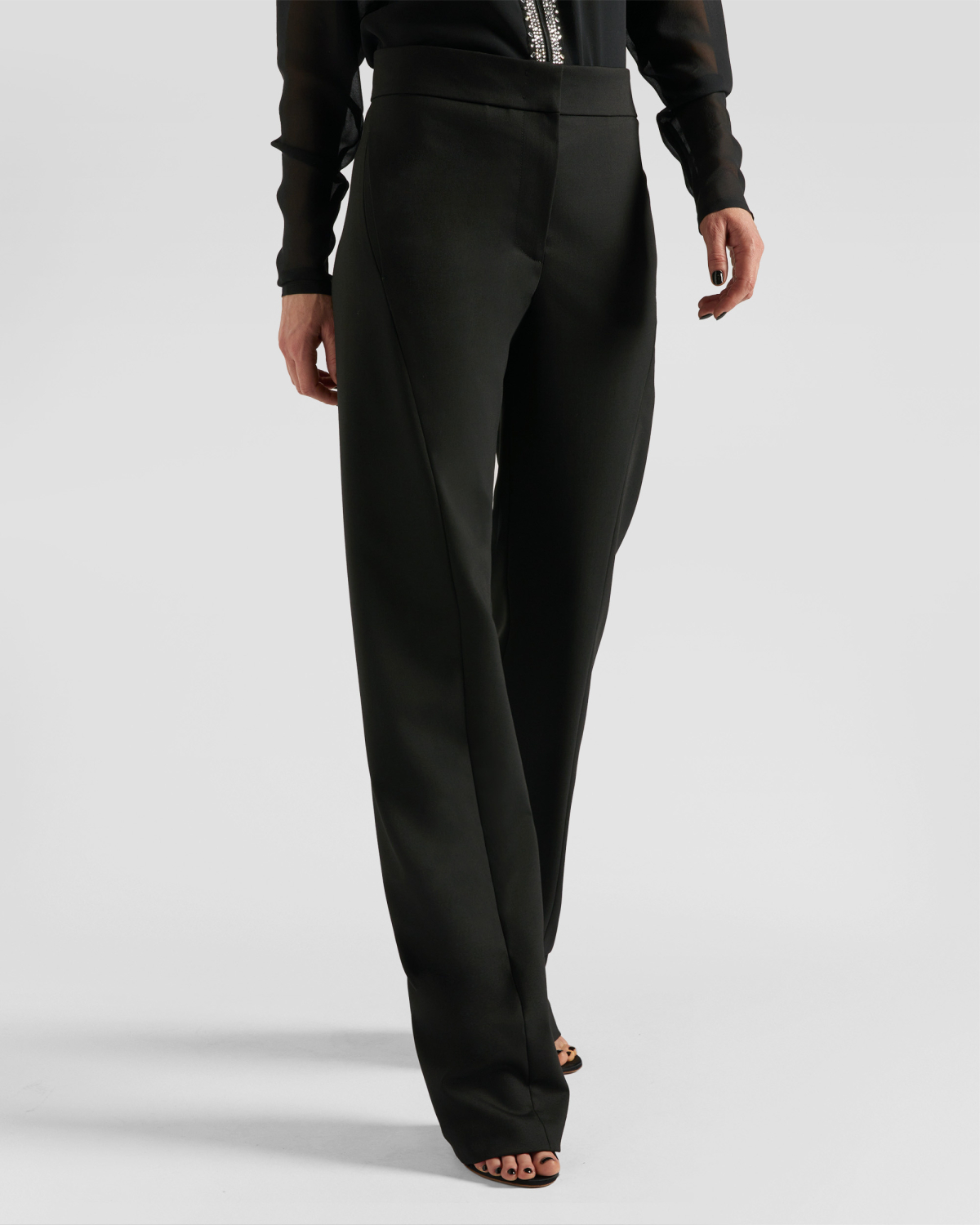 High-waisted elegant pants | hide_category, -40%, OUTLET | Genny