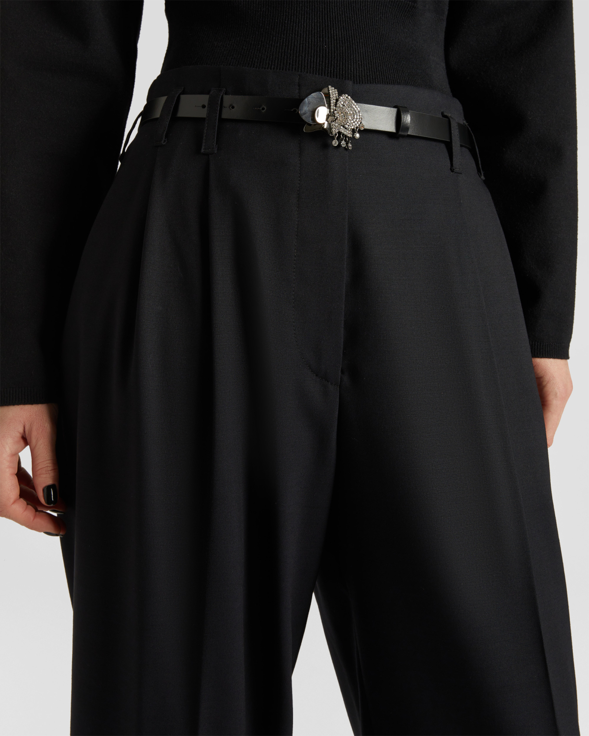 Wide pants with front pleats | hide_category, -40%, OUTLET | Genny