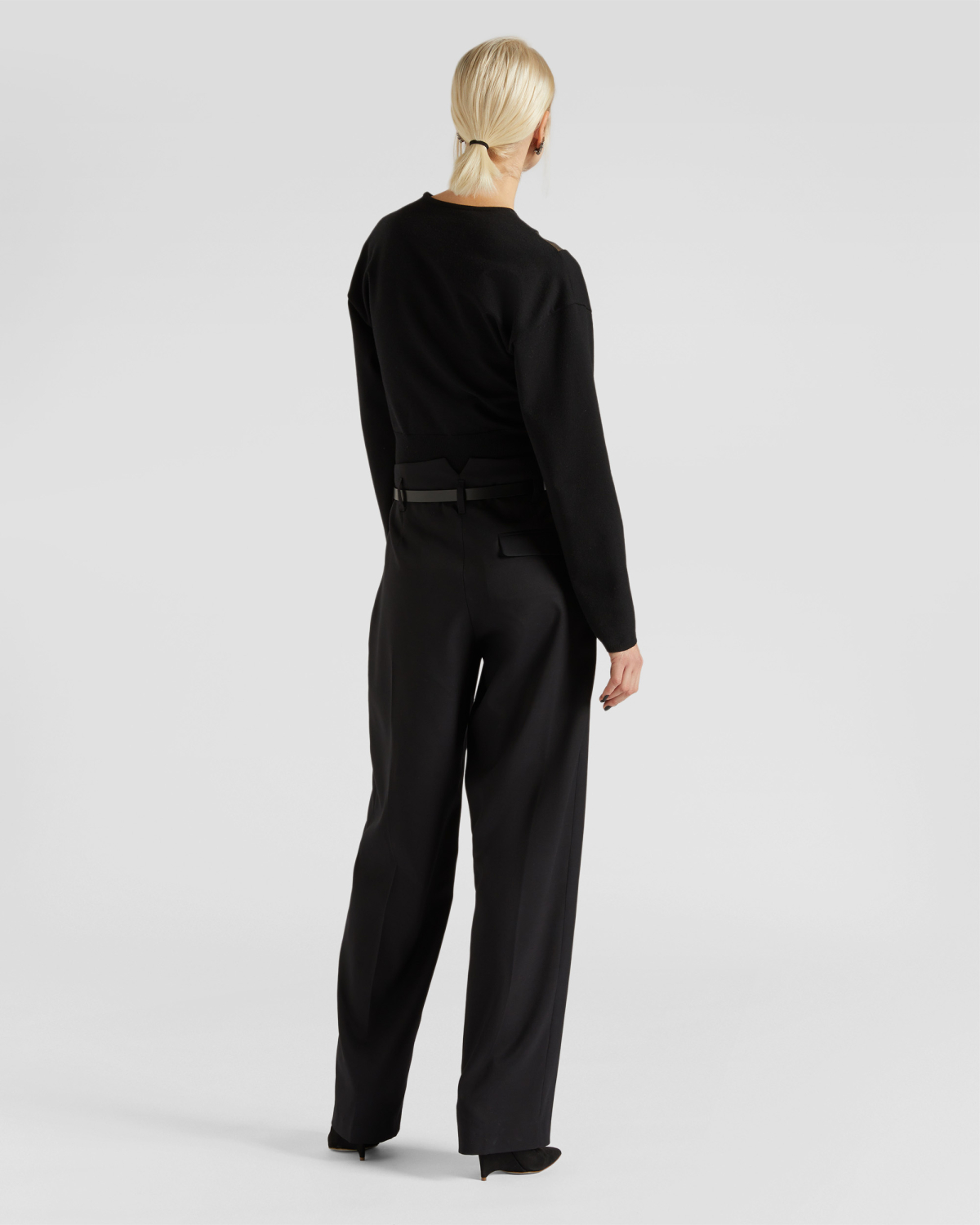 Wide pants with front pleats | hide_category, -40%, OUTLET | Genny