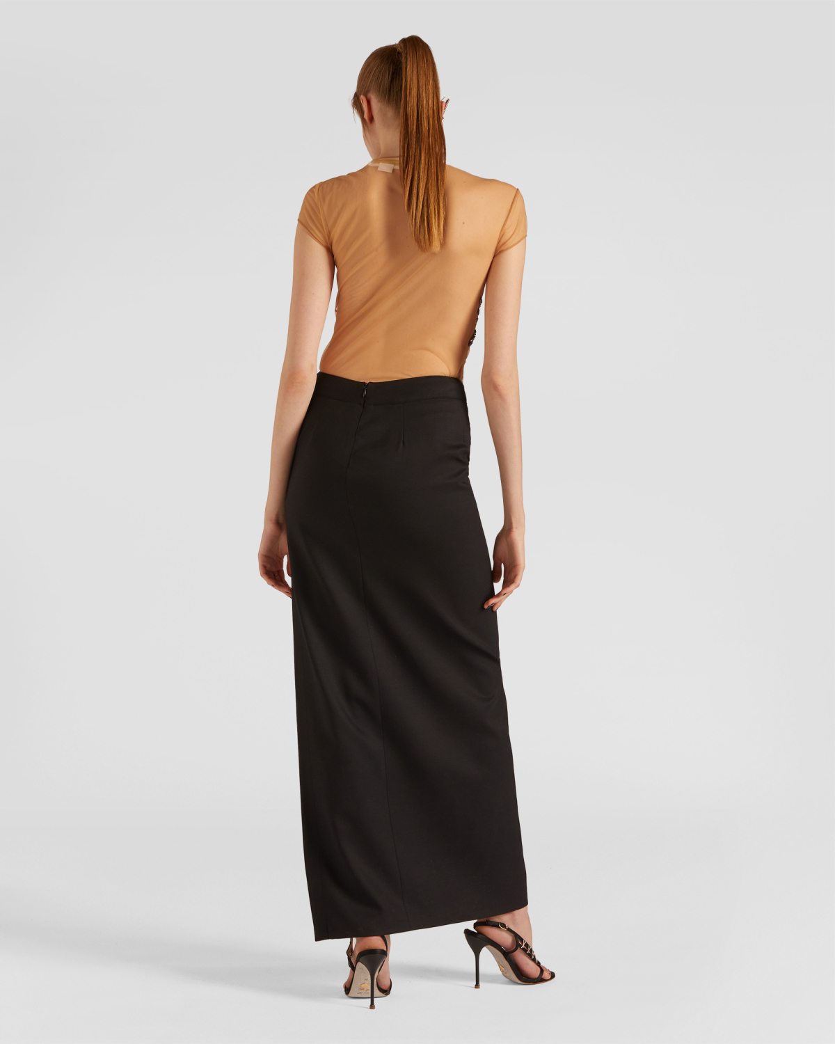 Long skirt with a side slit | hide_category, -40%, OUTLET | Genny