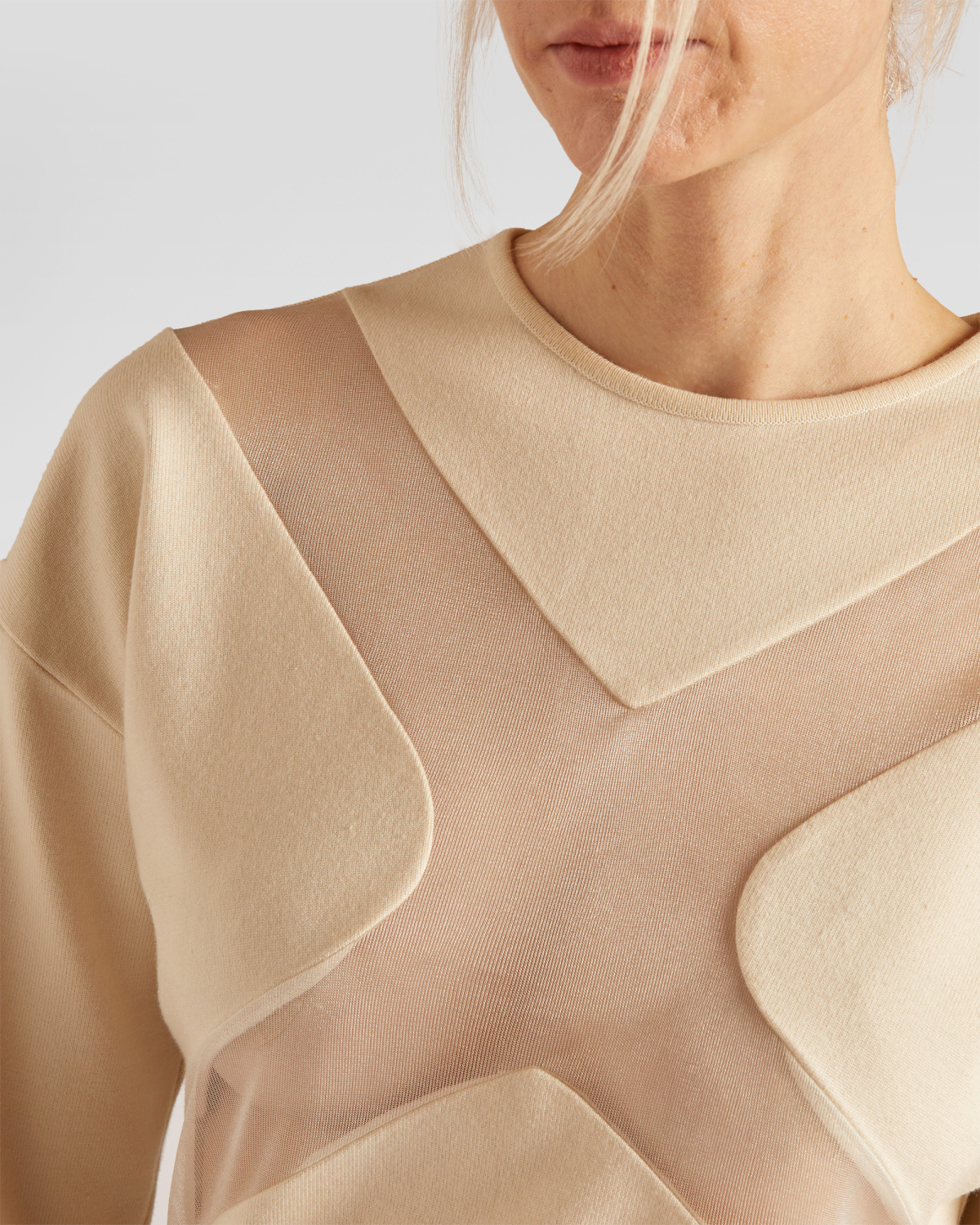 Long-sleeved shirt with X insert | hide_category, -40%, OUTLET | Genny