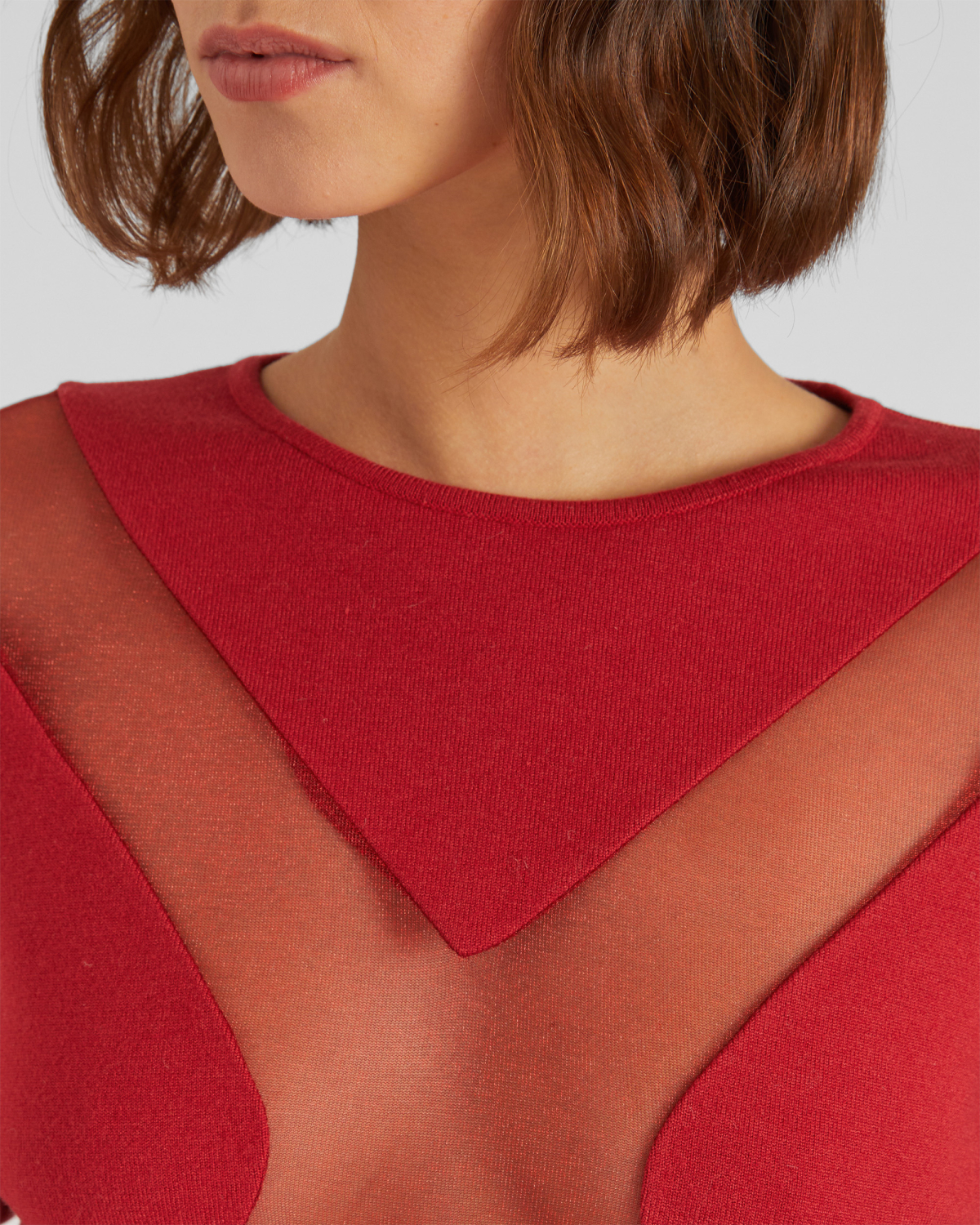 Long-sleeved shirt with X insert | hide_category, -40%, OUTLET | Genny