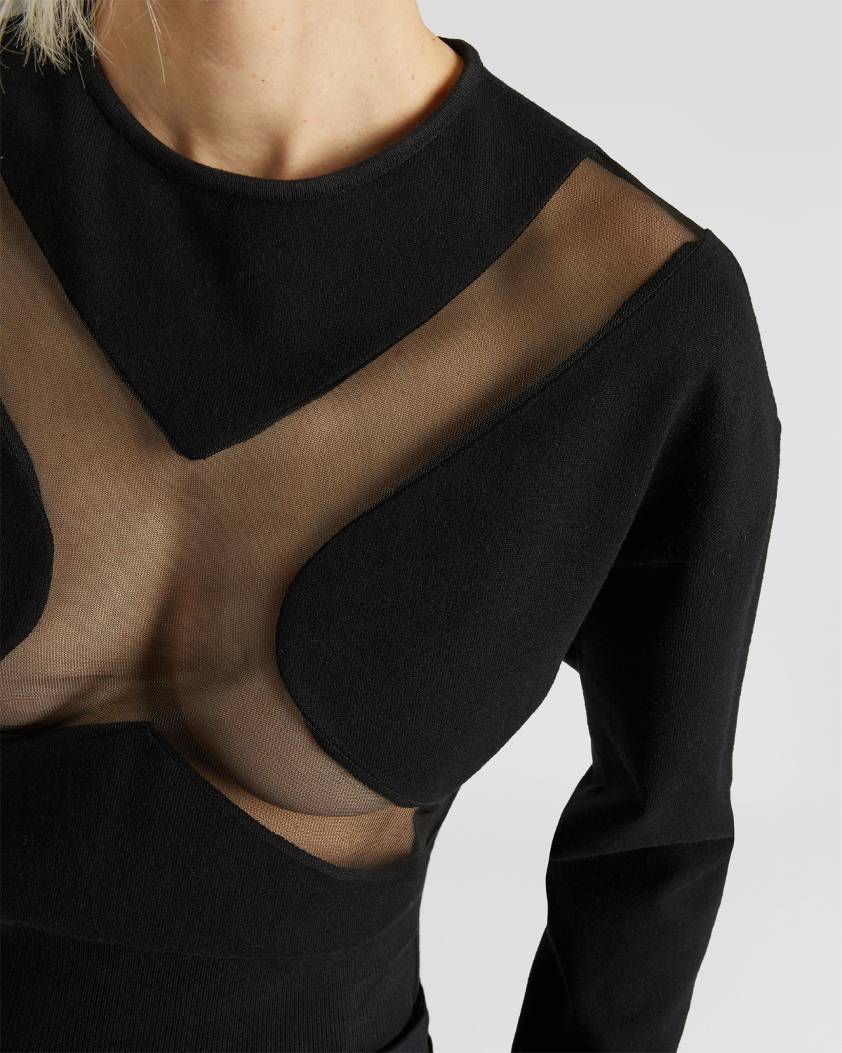 Long-sleeved shirt with X insert | hide_category, -40%, OUTLET | Genny