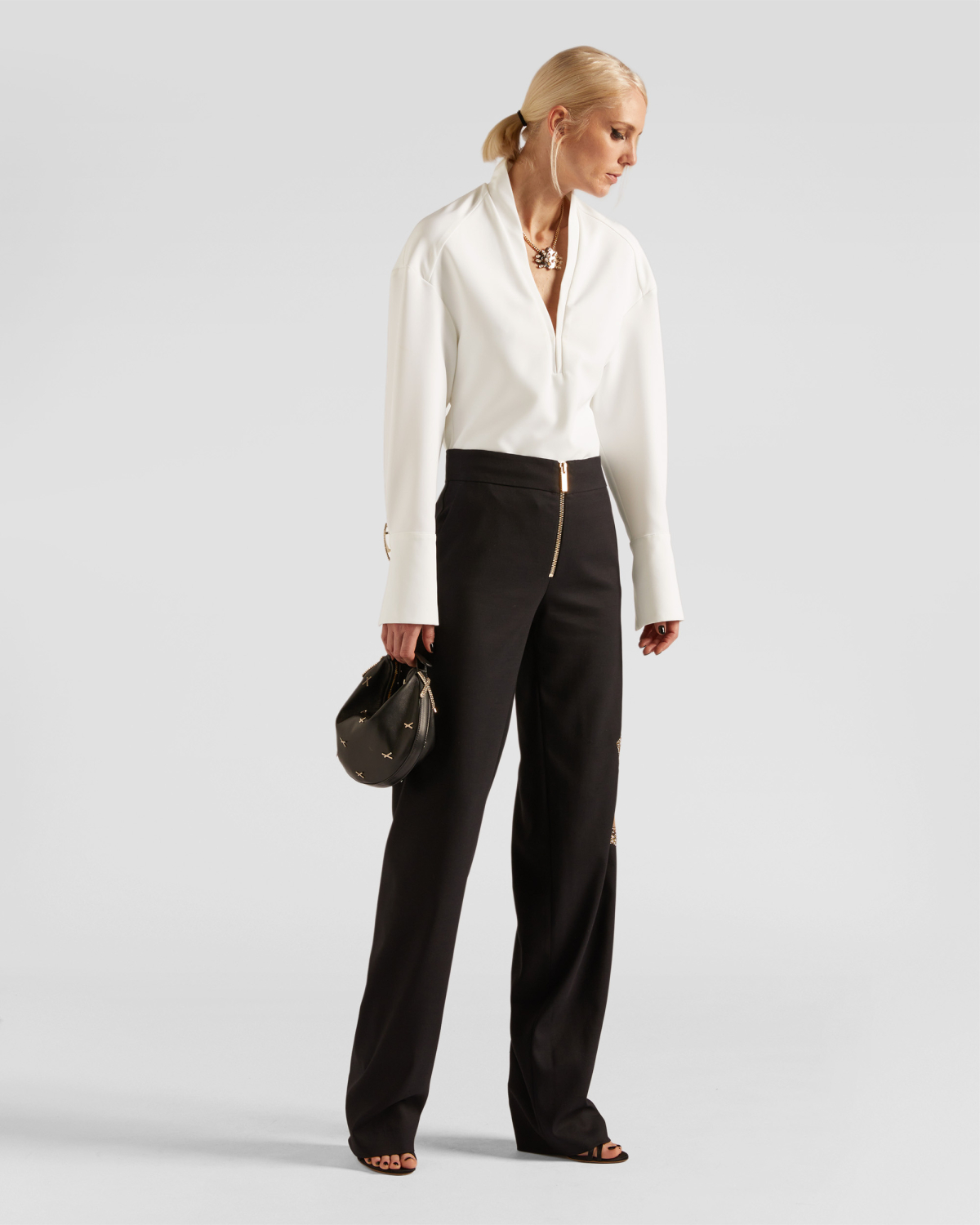 Shirt with deep neckline | hide_category, -40%, OUTLET | Genny