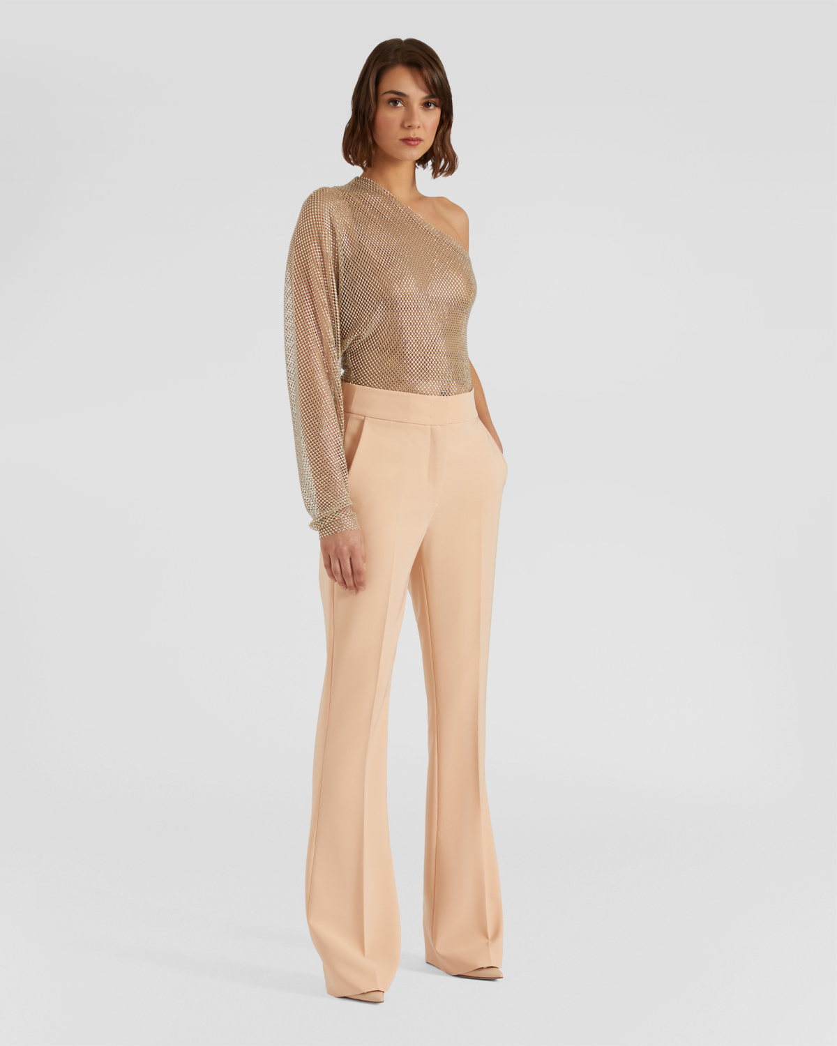 One-shoulder long-sleeve bodysuit | -40% | Genny
